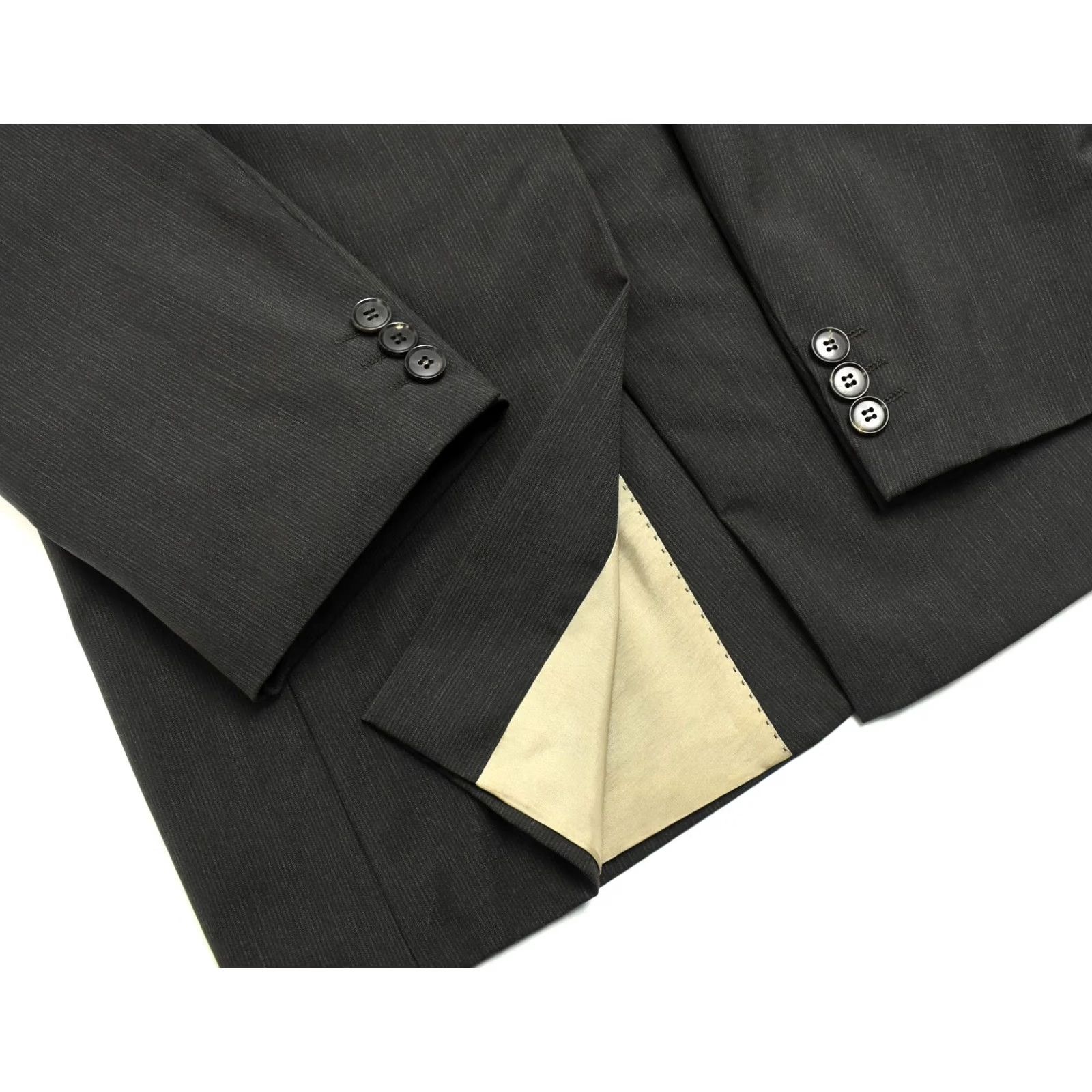 Hugo Boss HUGO BOSS Black Label Super 100 Bertolucci/Movie Blazer Men US 40L Wool Blazer Mens Wool Solid Notch Lapel Long Sleeve 40L Grey Size 40R - 5 Thumbnail