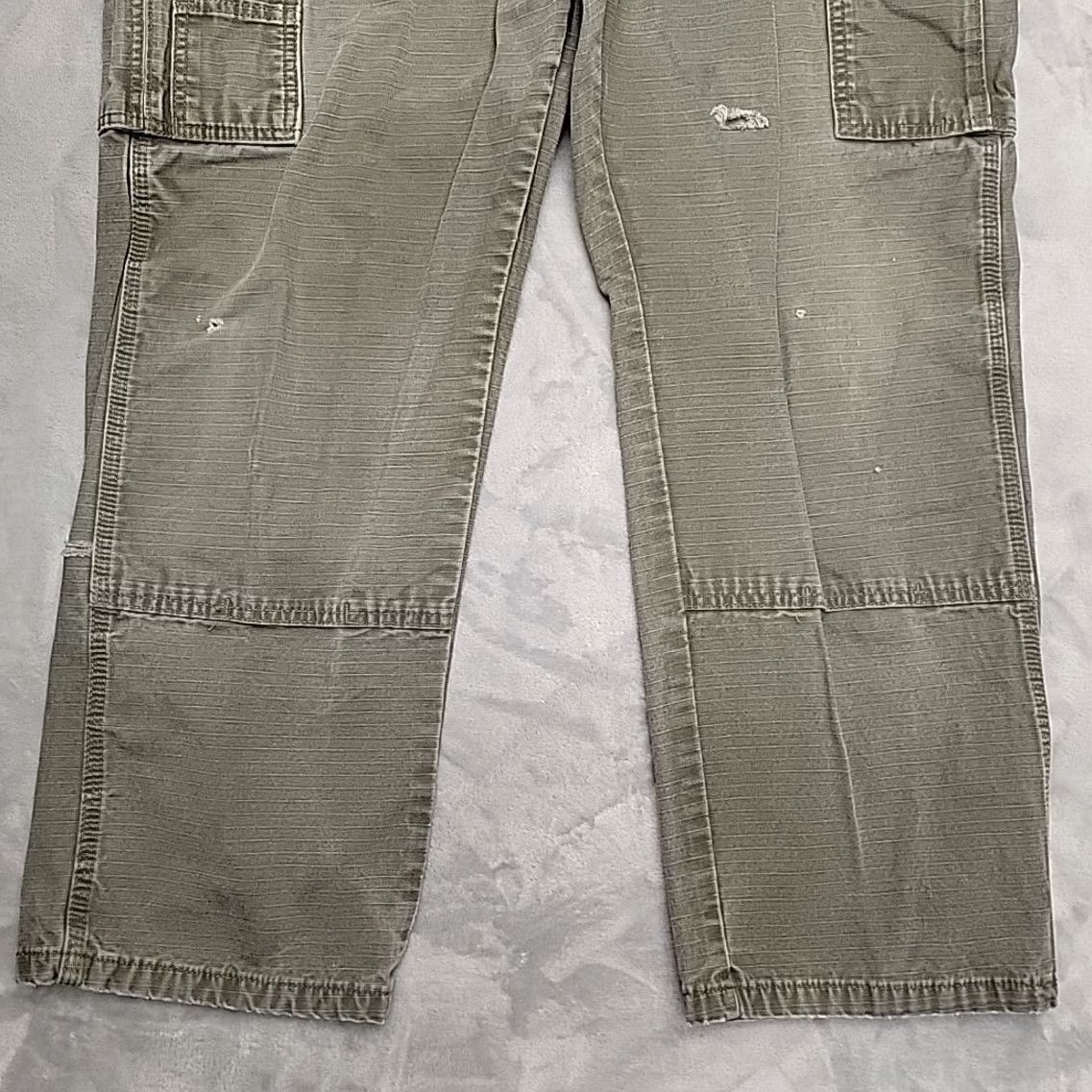 Wrangler Wrangler RIGGS Workwear Cargo Pants Mens 38x30 Green Double Knee Carpenter Workwear Size US 38 / EU 54 - 2 Thumbnail