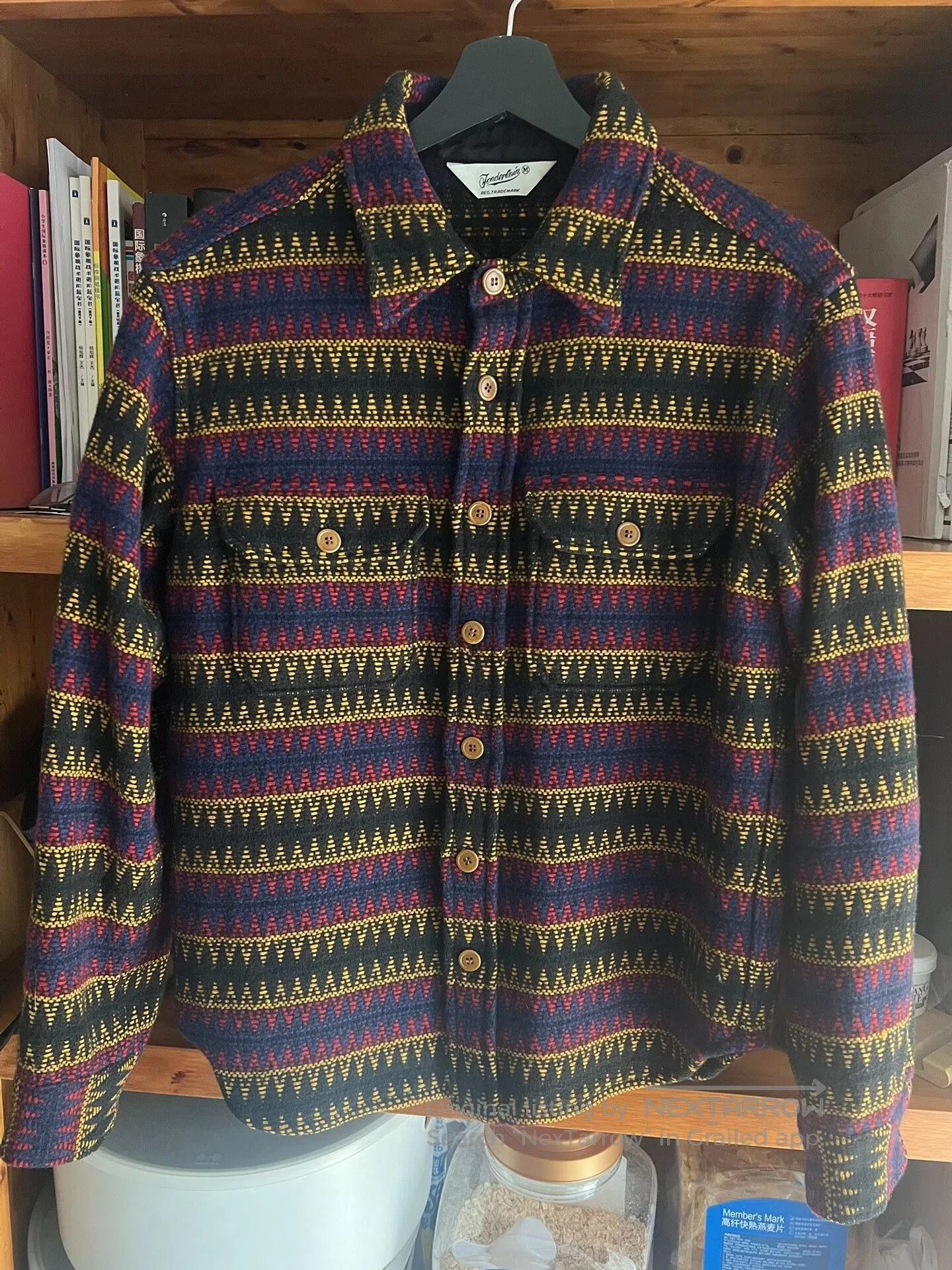 Japanese Brand Ethnic Style Wool Shirt. Size US M / EU 48-50 / 2 - 1 Thumbnail