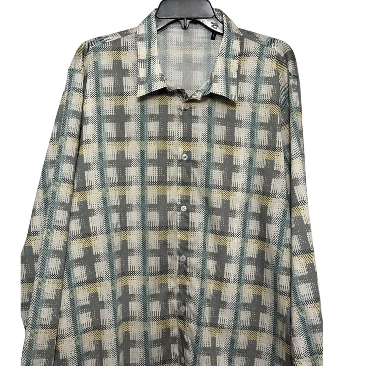 Other Good Man Plaid Button Down Long Sleeve Cotton Shirt XXL NWOT Size US XXL / EU 58 / 5 - 2 Thumbnail