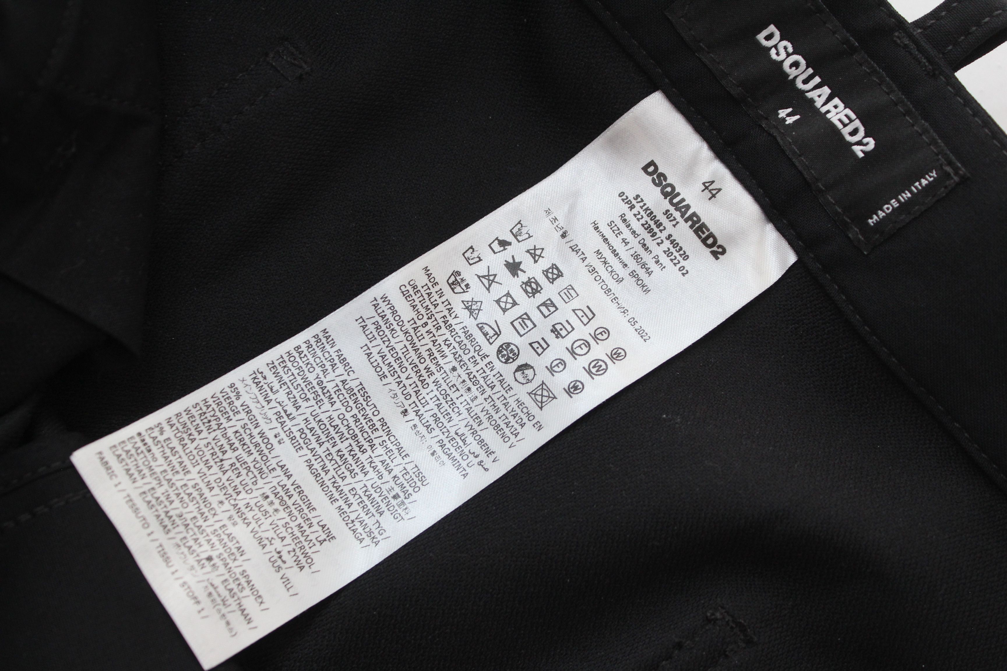Dsquared2 Dsquared2 Black Mixed-Material Cargo Joggers IT 44 Size US 28 / EU 44 - 9 Thumbnail