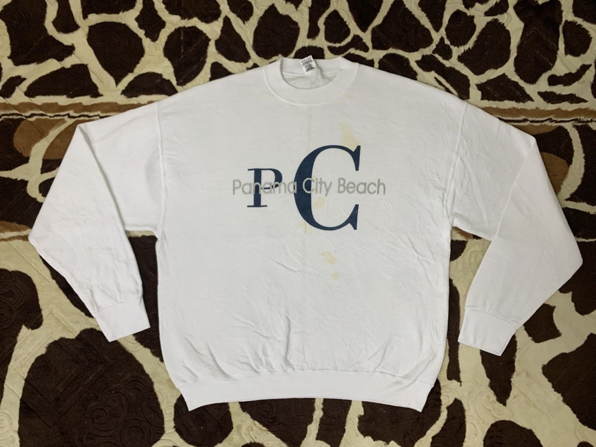 Fruit Of The Loom LAST DROP#Vintage Sweatshirt Panama City Beach Size US XL / EU 56 / 4 - 1 Thumbnail