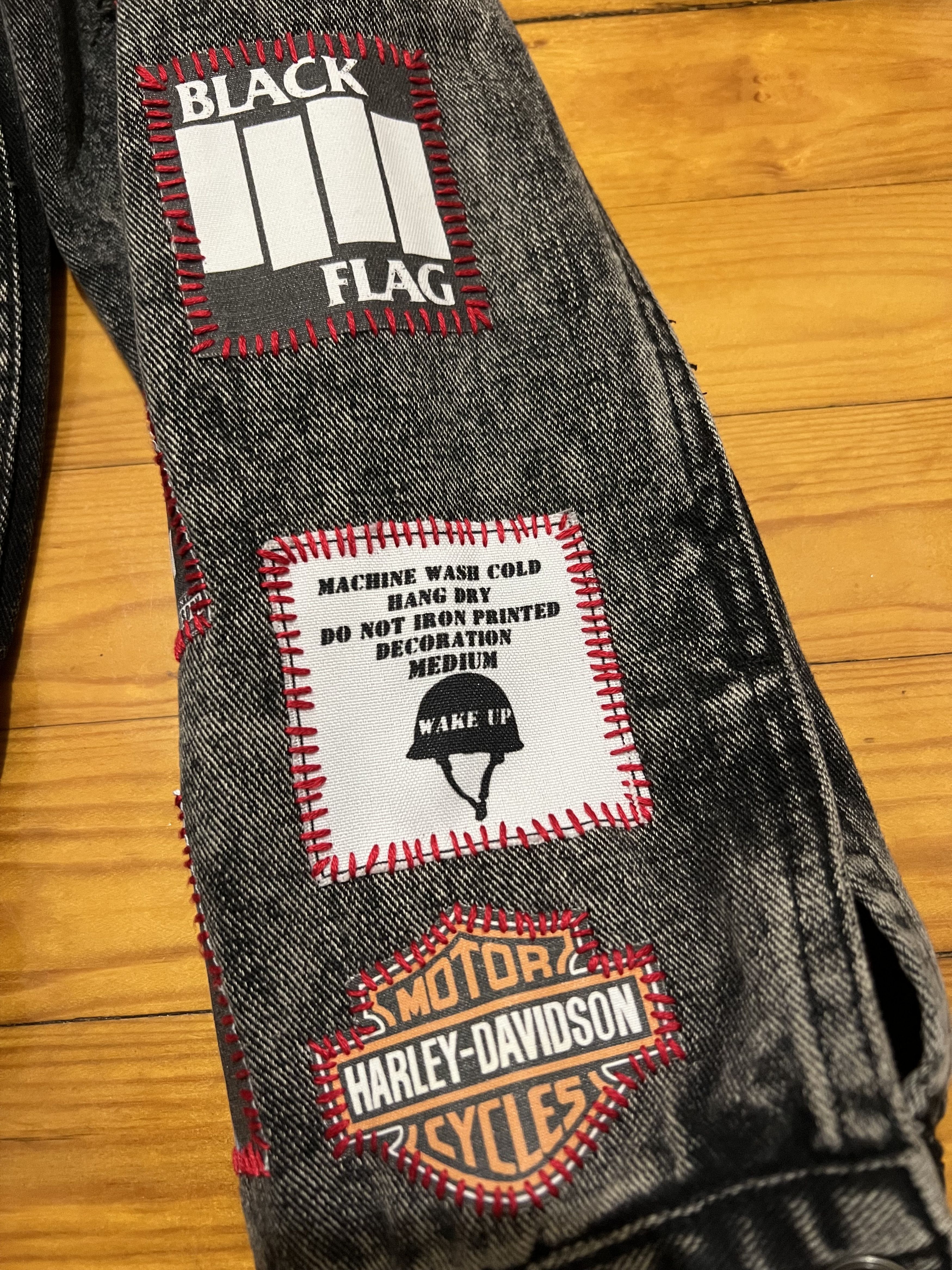 Japanese Brand 1OF1 gray Grail Ifsixwasnine mst-alike punk patched jacket Size US M / EU 48-50 / 2 - 16 Thumbnail