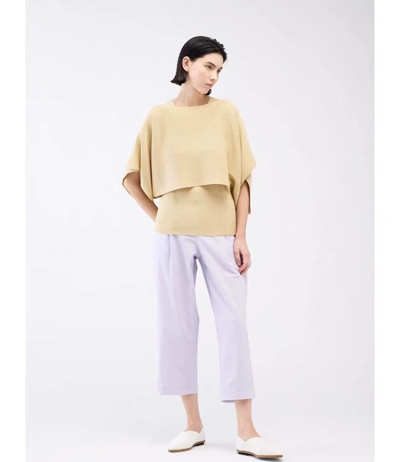 Issey Miyake Issey Miyake size:2 Lake green knitted seamless pullover t Size XS / US 0-2 / IT 36-38 - 7 Thumbnail
