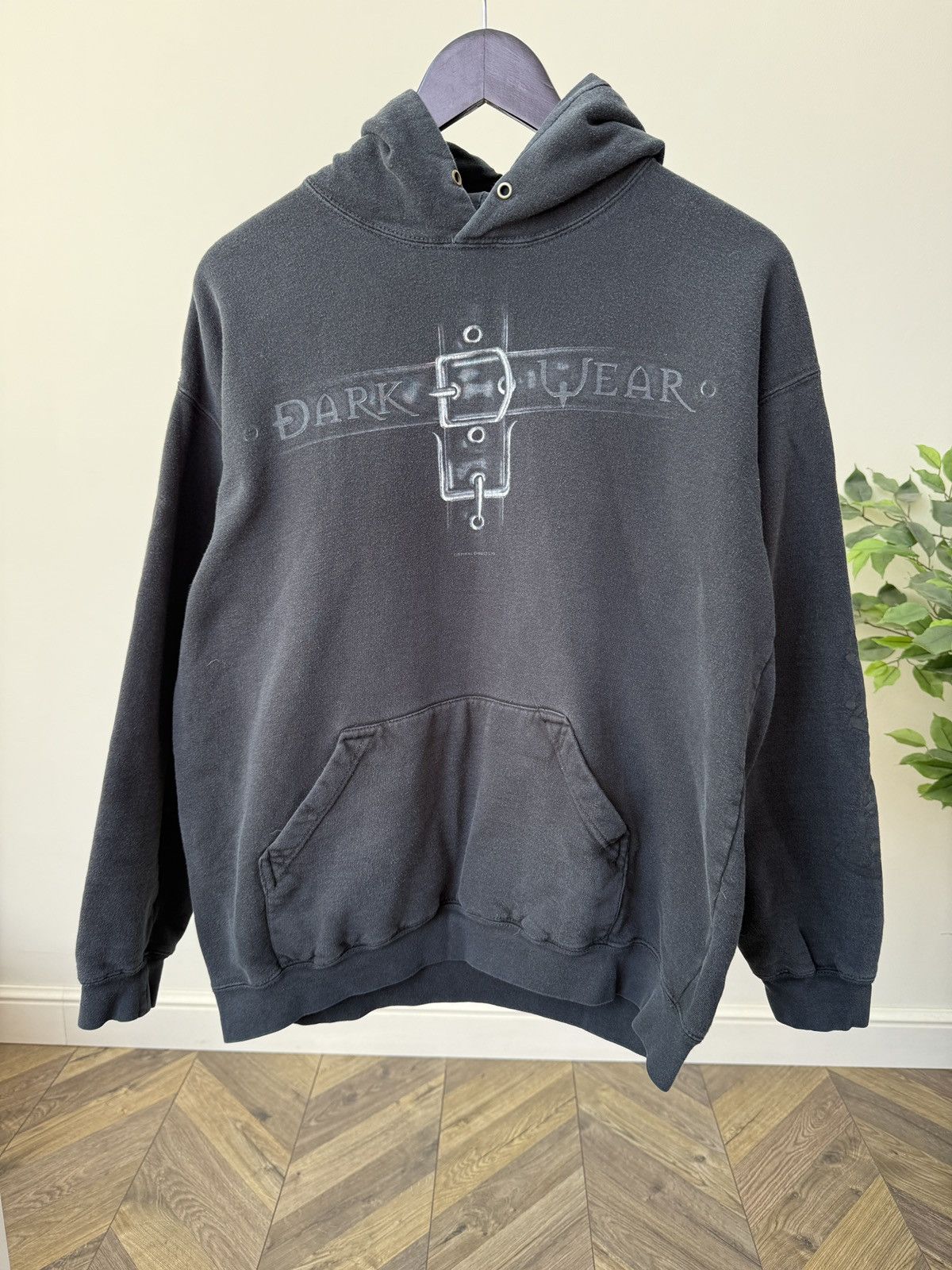 Vintage Vintage Spiral Gothic Skull Faded Distressed Y2K Rare Hoodie Size US M / EU 48-50 / 2 - 2 Thumbnail