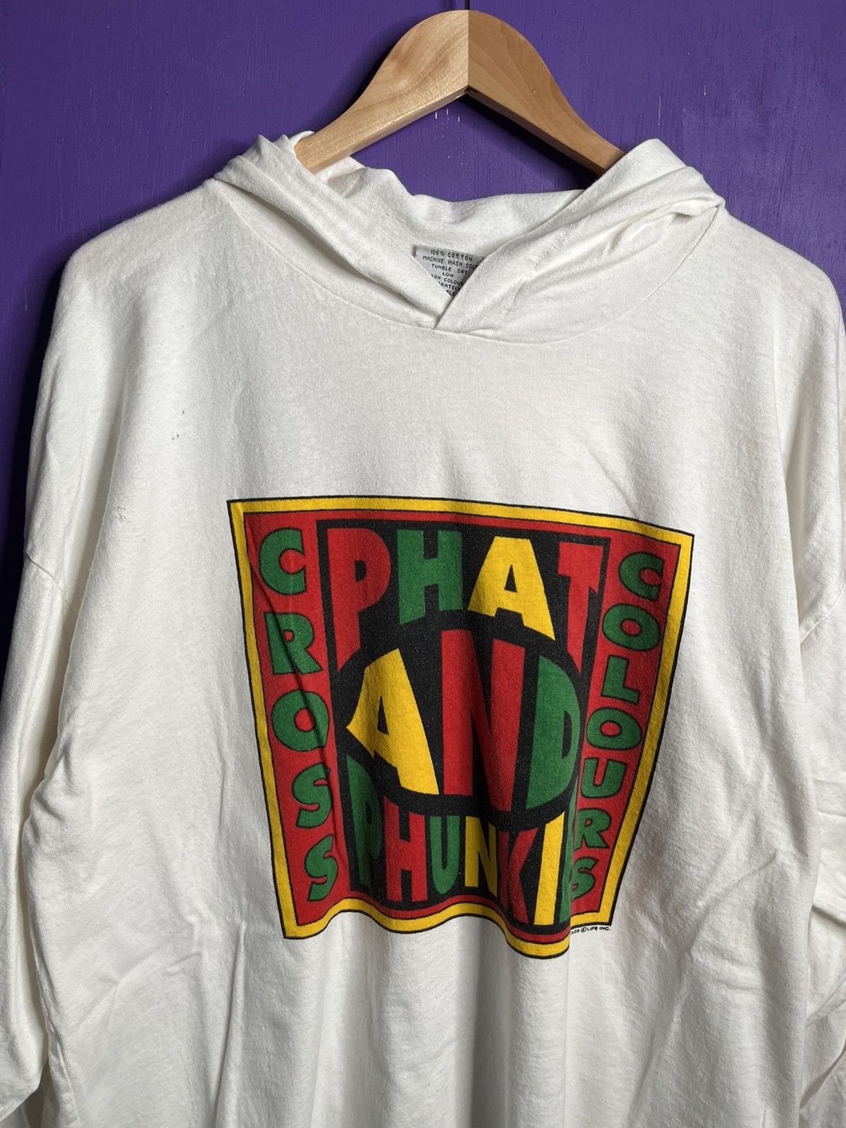Cross Colours × Vintage Vintage 90s Cross Colours Phat and phunkie hoodie shirt Size US XXL / EU 58 / 5 - 3 Thumbnail