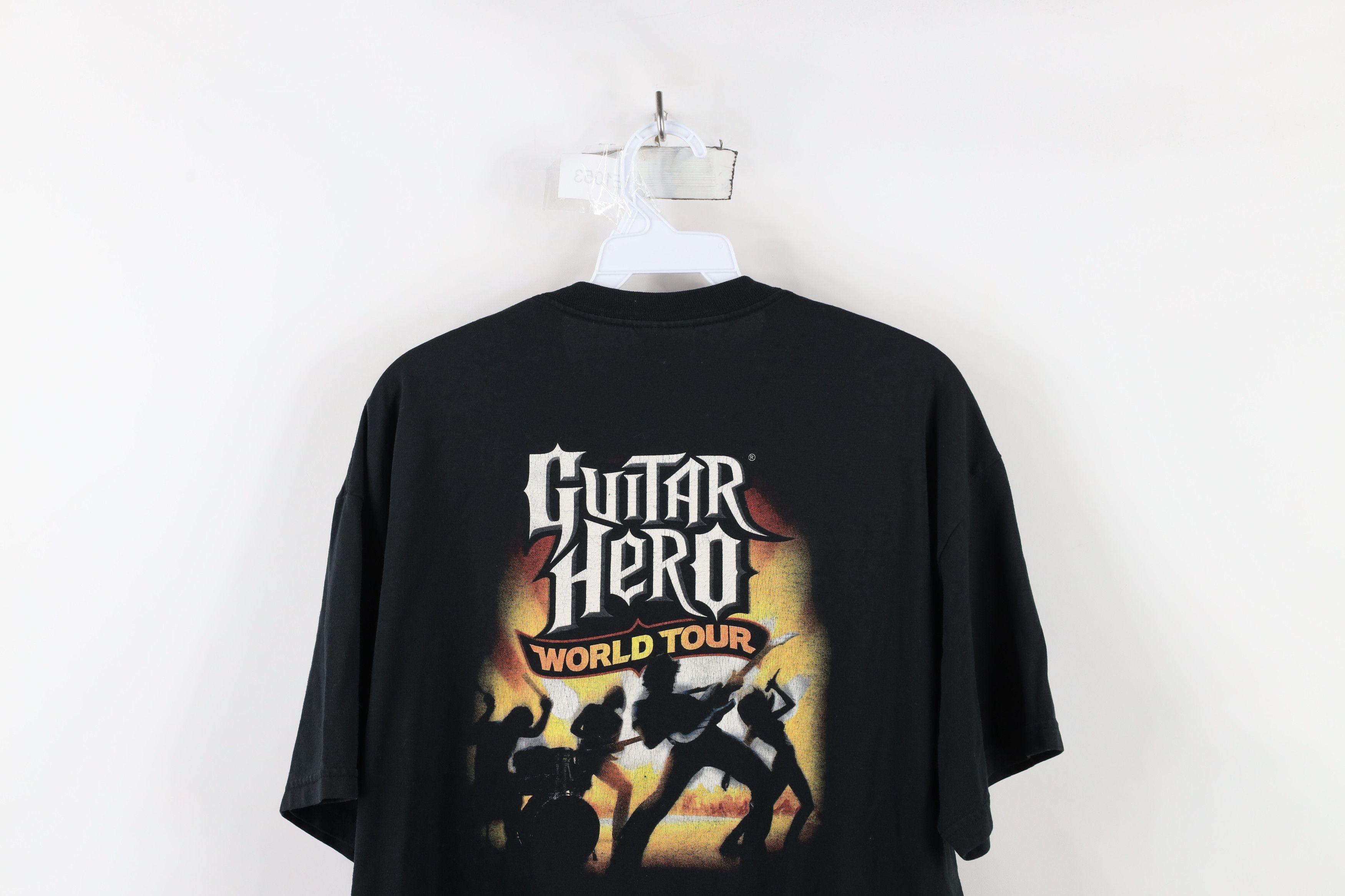 Hanes × Vintage Vintage Y2K GameStop Guitar Hero World Tour Game T-Shirt Size US L / EU 52-54 / 3 - 12 Thumbnail