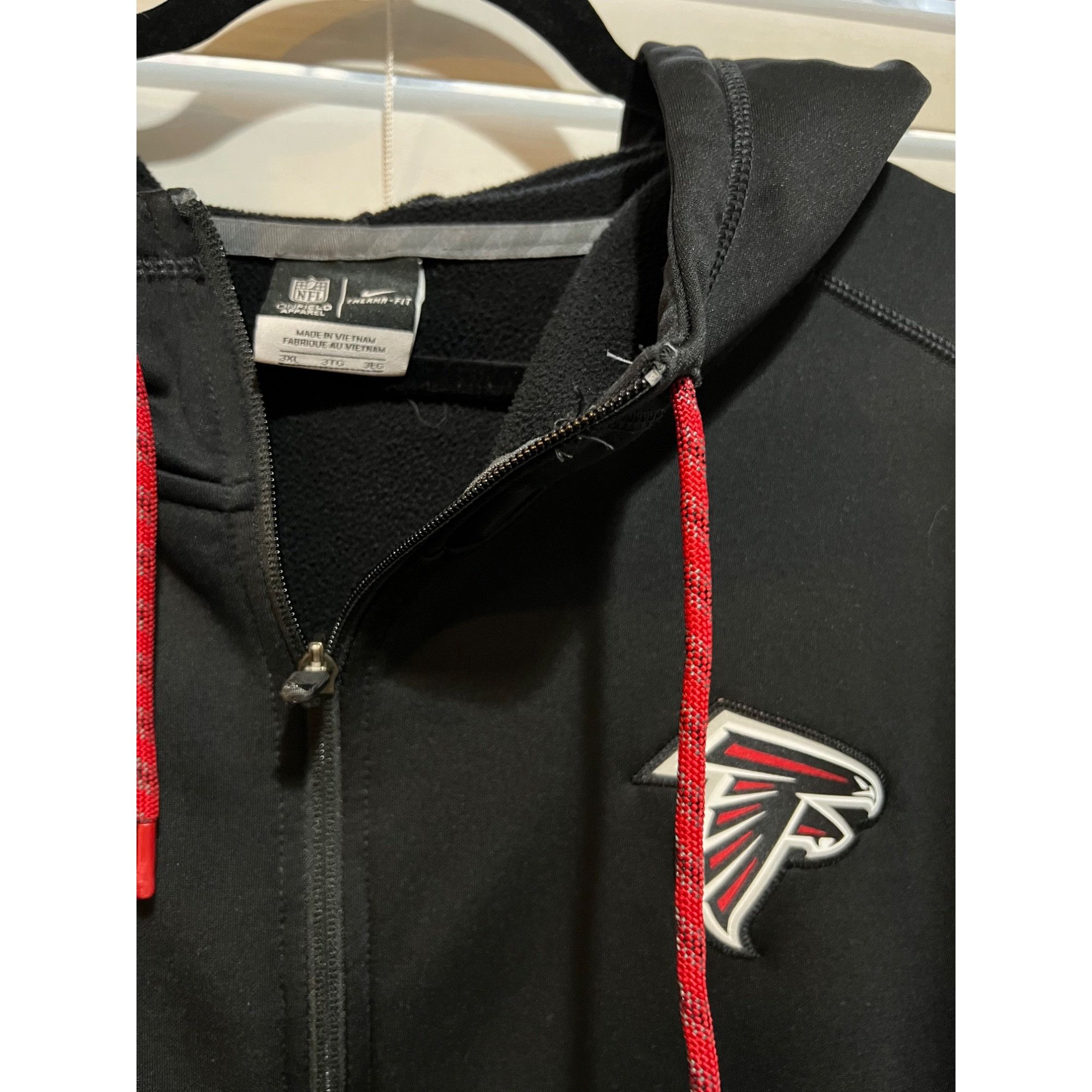 Nike Atlanta Falcons Full Zip Jacket Size 3XL