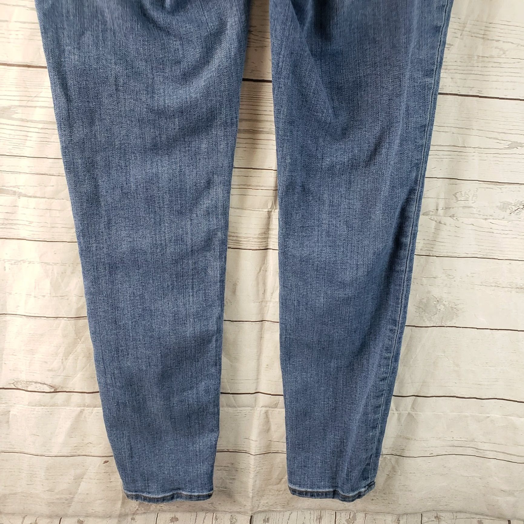 J.Crew J.CREW Womens Skinny Jeans Sz 27 Blue Medium Wash Button Fly High Rise 9.5" Inseam 27" Denim Cotton Blend Casual Slim N/A Size 27" / US 4 / IT 40 - 5 Thumbnail