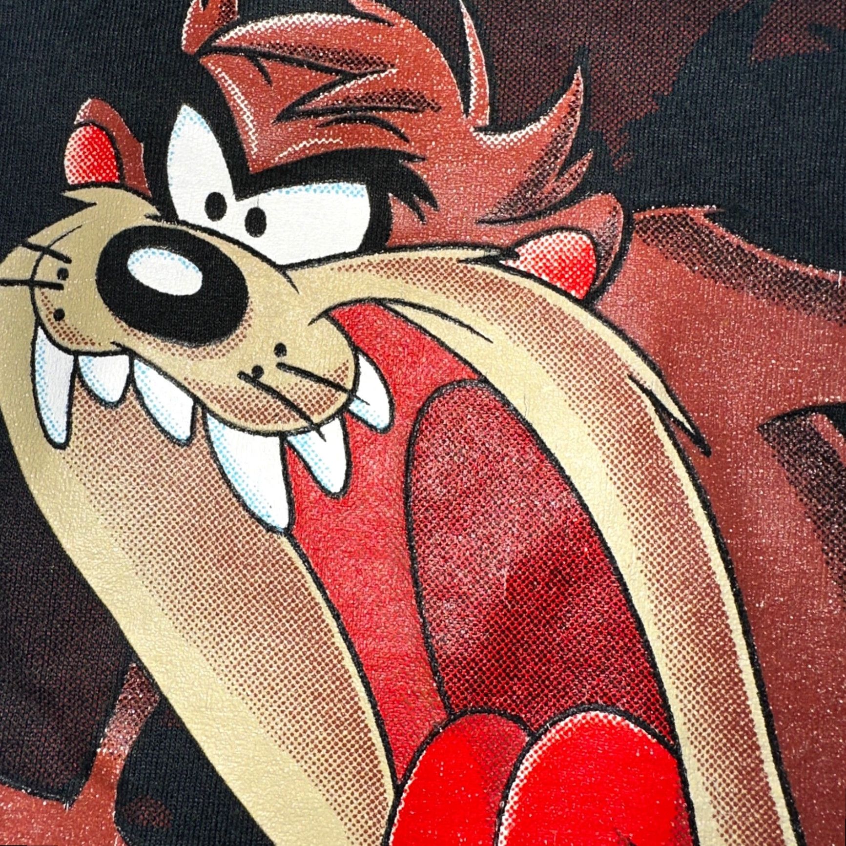 Vintage VTG Warner Bros. Taz Shirt Mens L Black Las Vegas 95 Tasmanian Devil 1990s Clothing Shirt Men Vintage 90s Size US L / EU 52-54 / 3 - 3 Thumbnail