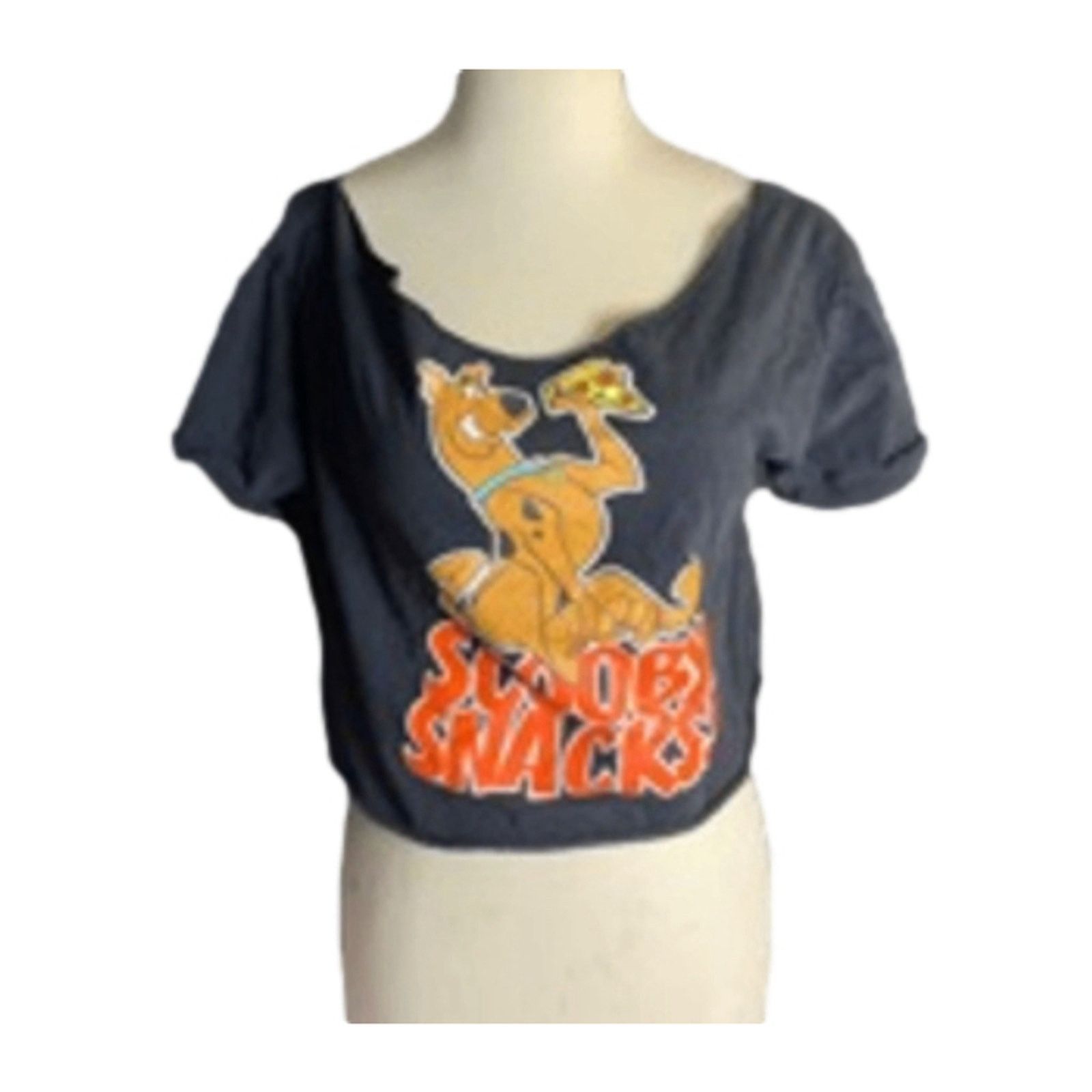 Handmade Handmade Scooby-Doo “Scooby Snacks!” Off-Shoulder Crop Top L Size L / US 10 / IT 46 - 5 Thumbnail