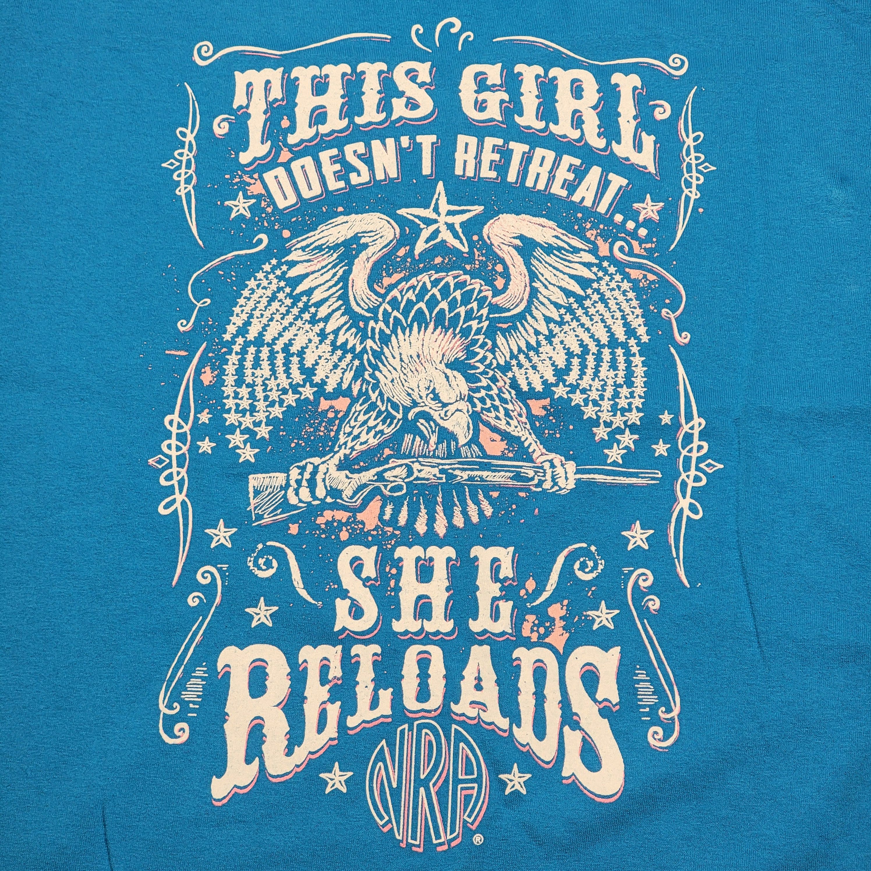 Gildan NRA "This Girl Doesn't Retreat..." SS Tee - Ladies XL Size XL / US 12-14 / IT 48-50 - 2 Thumbnail