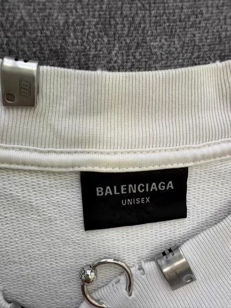 Balenciaga Balenciaga Rings Piercing Hoodie Size US S / EU 44-46 / 1 - 3 Thumbnail