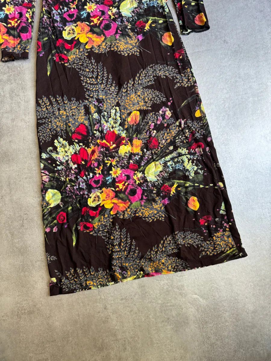 Designer × Jean Paul Gaultier × Vintage SS2004 Jean Paul Gaultier Flower Distinct Italian Dress Size S / US 4 / IT 40 - 12 Thumbnail