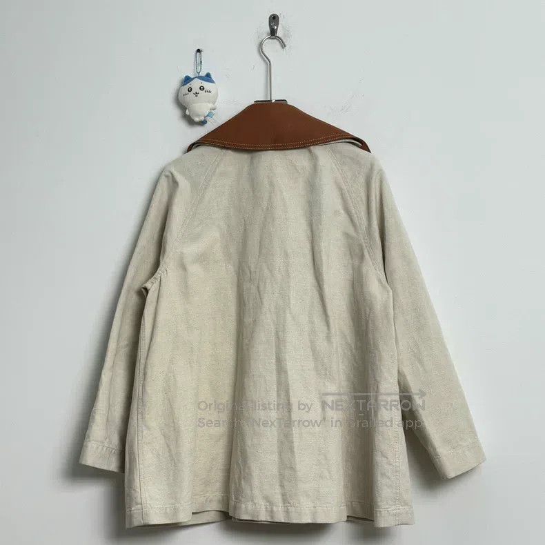 Loewe Loewe Linen and Leather Patch Mixed Jacket Size XXS / US 00 / IT 34 - 2 Thumbnail