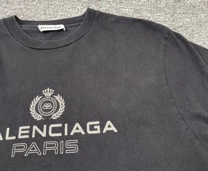 Balenciaga Balenciaga Crown Wheat Spike Short Sleeve T-shirt 2503-Next Size US S / EU 44-46 / 1 - 5 Thumbnail