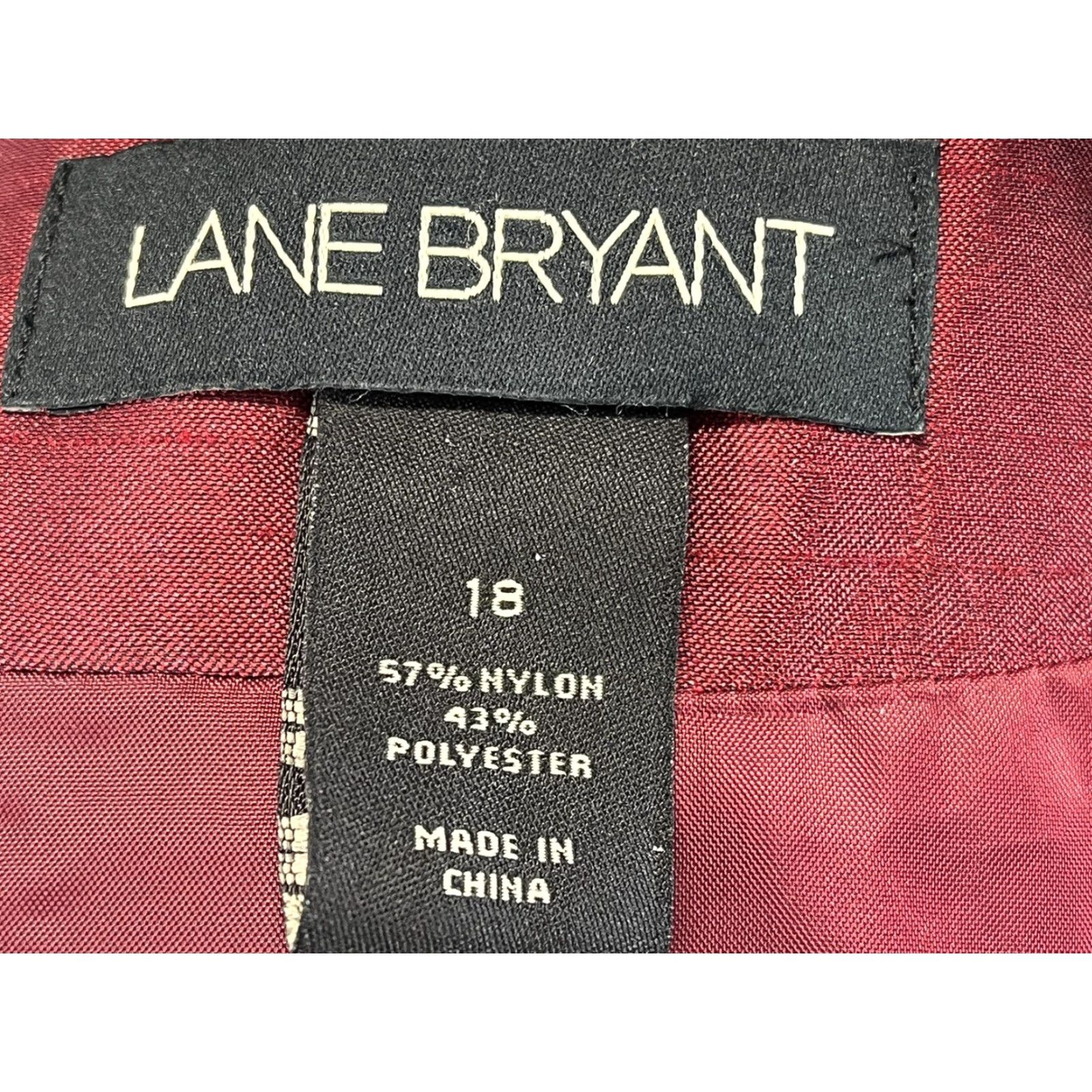 Vintage Lane Bryant Blazer Suit Jacket 18 Plus Womens Red Sheen Single Button Holiday Jacket Women Blazer Suit Red Size XXL / US 16-18 / IT 52-54 - 5 Thumbnail