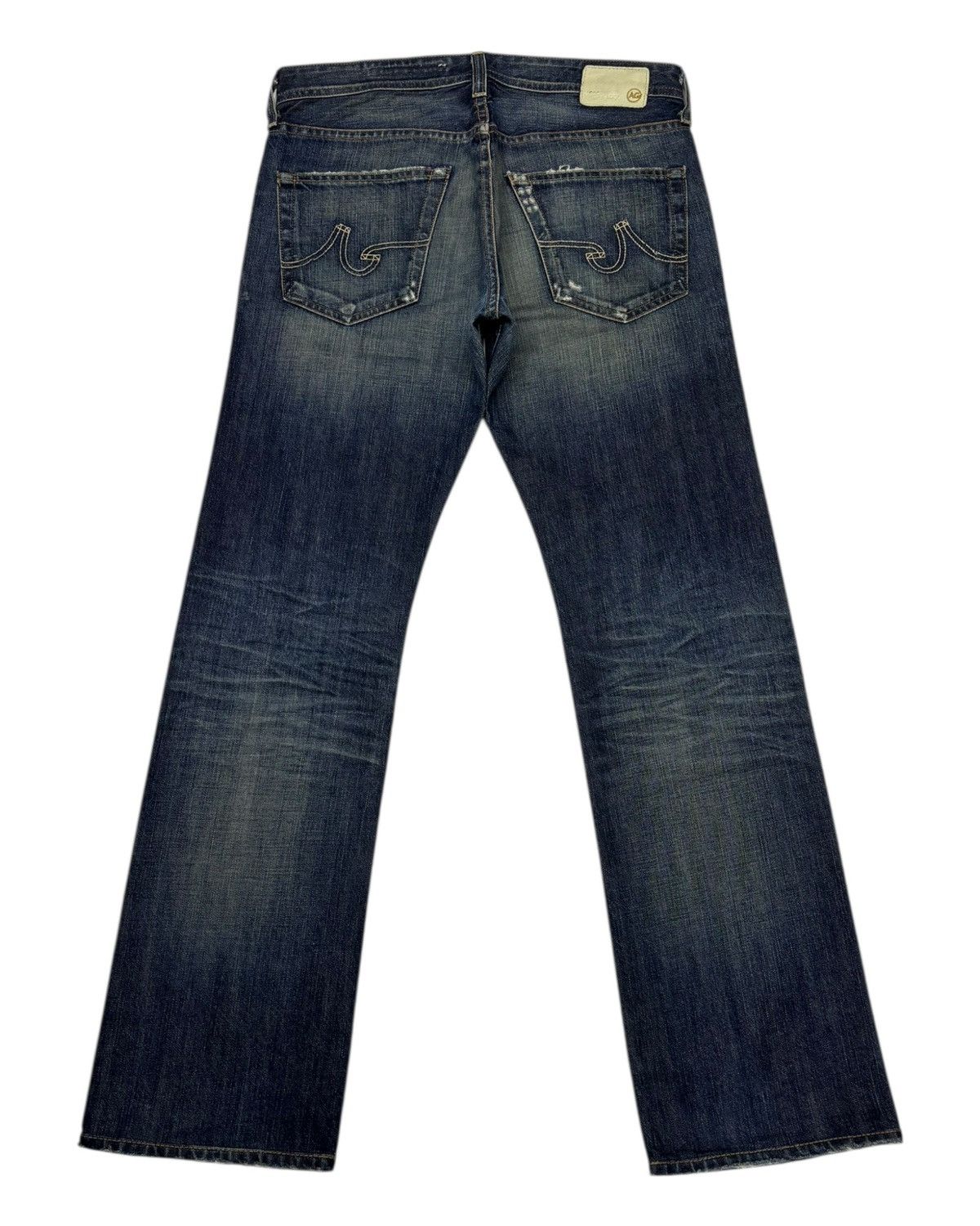 If Six Was Nine × Isamu Katayama Backlash OG🔥ADRIANO GOLDSCHMIED STRAIGHT LEG DISTRESSED DENIM JEANS Size US 32 / EU 48 - 2 Thumbnail