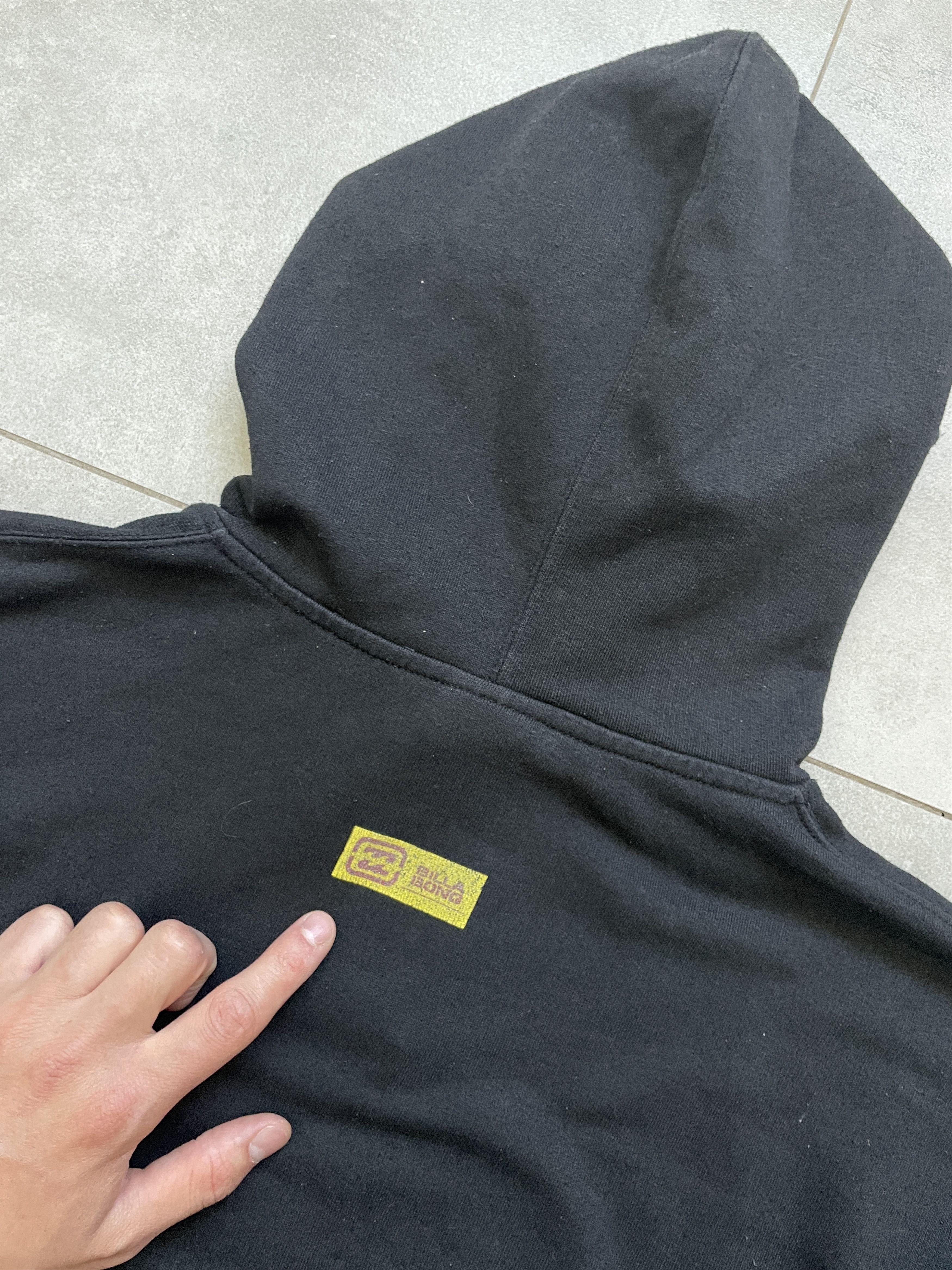 Billabong VINTAGE 90S BILLABONG FLAME LOGO BLACK BOXY OVERSIZED HODIE Size US XL / EU 56 / 4 - 3 Thumbnail