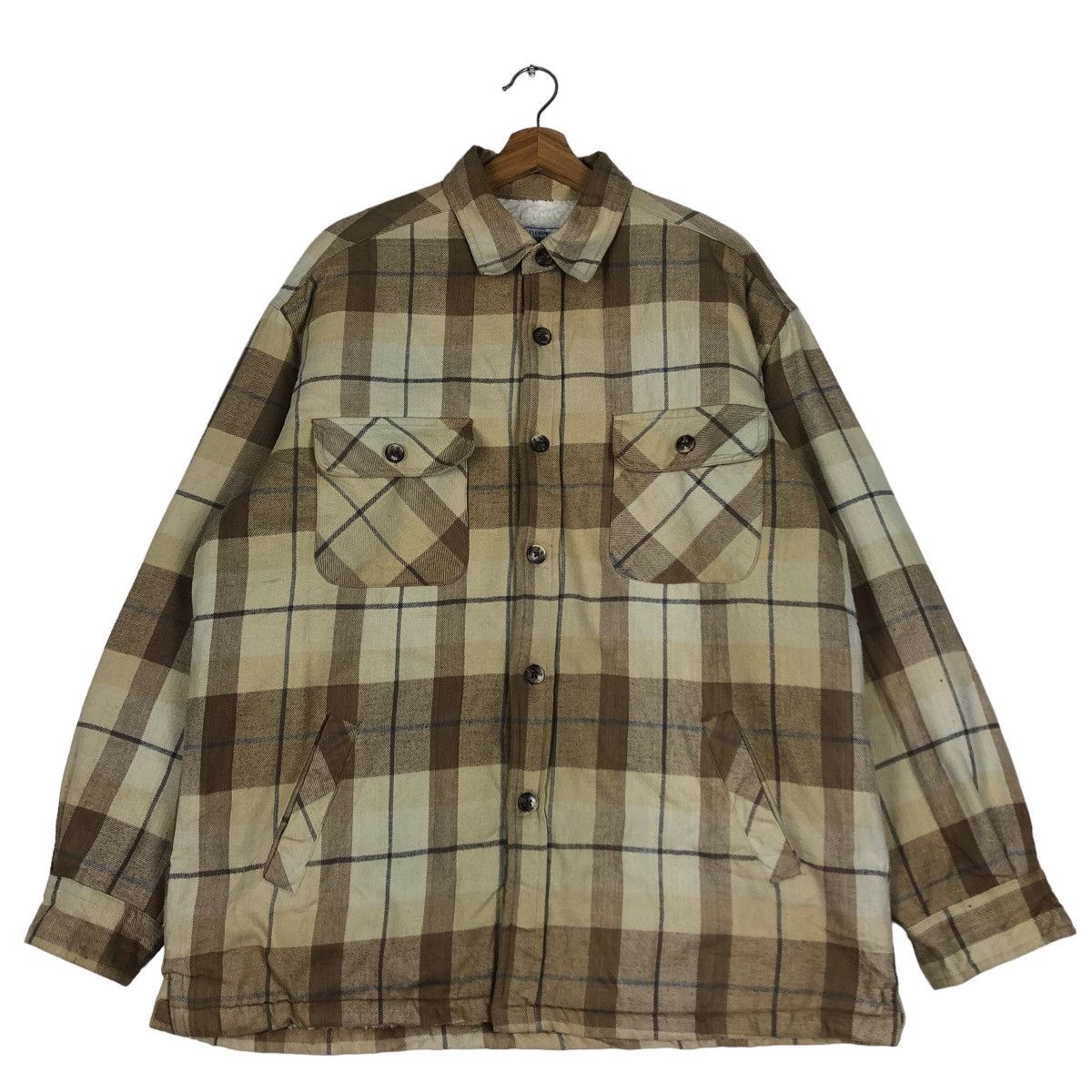 Flannel 🔥Vtg Flanne Jacket Seahop Japan Tartan Design Issey Miyake Size US L / EU 52-54 / 3 - 1 Thumbnail