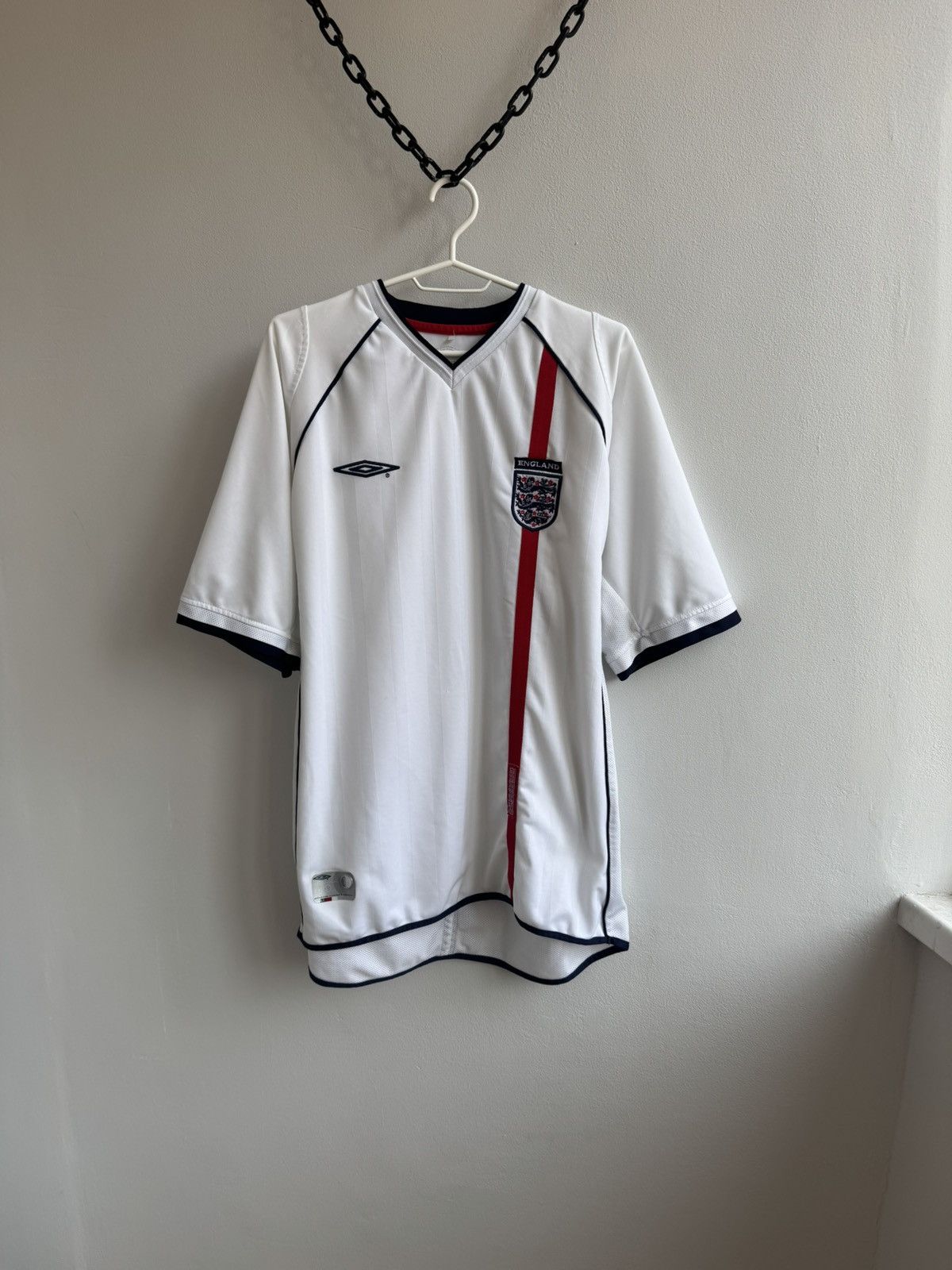 Umbro ENGLAND 2001 2002 2003 HOME FOOTBALL SHIRT SOCCER JERSEY Size US XL / EU 56 / 4 - 1 Thumbnail
