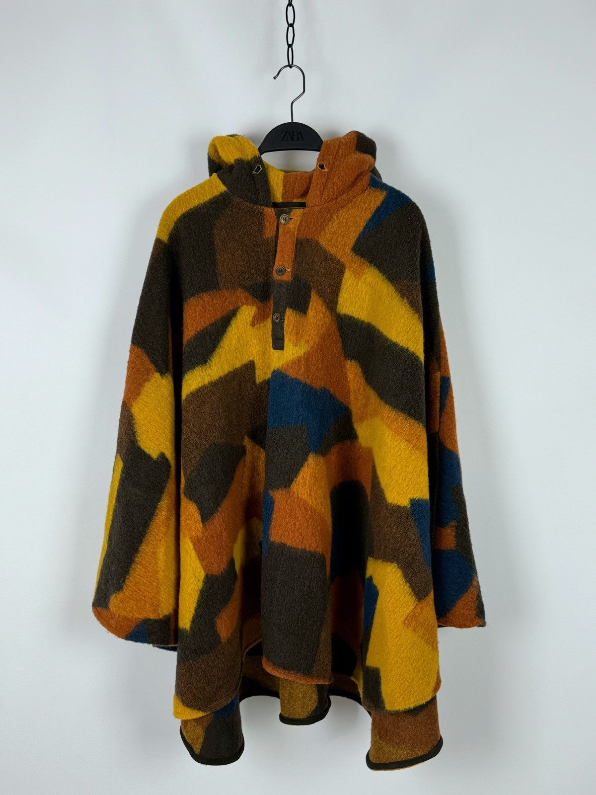 Etudes Etudes France Geometric Multicolor Poncho Unisex Jacket Size M / US 6-8 / IT 42-44 - 2 Thumbnail