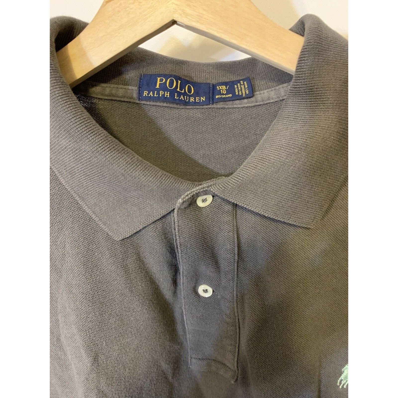 Polo Ralph Lauren Polo Ralph Lauren Pony Shirt Men’s Sz 1XB Big Gray Size US XL / EU 56 / 4 - 9 Thumbnail