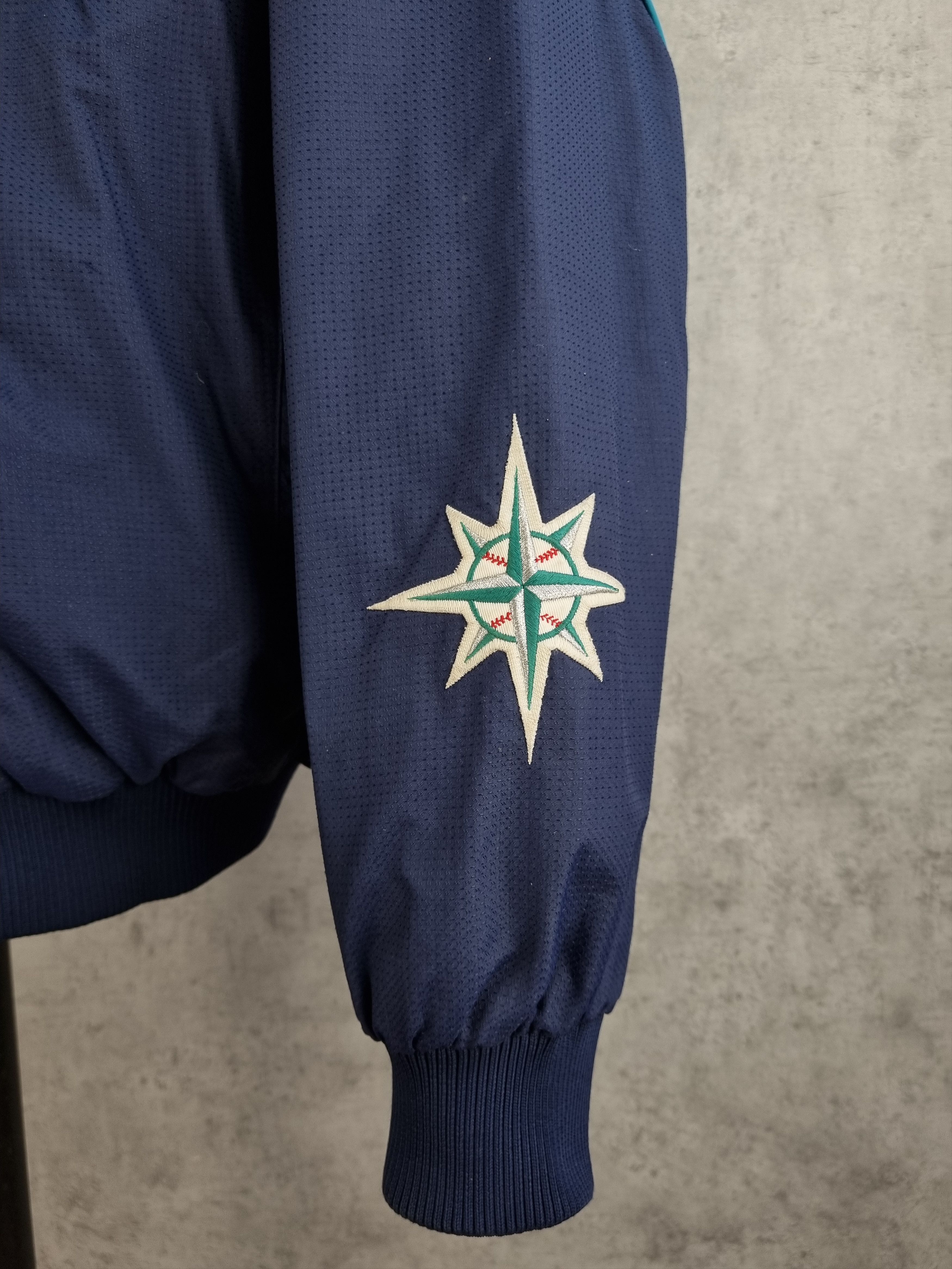 MLB × Majestic × Vintage 90s Marimers MLB Majestic Vintage Big Logo Jacket Size US XXL / EU 58 / 5 - 17 Thumbnail