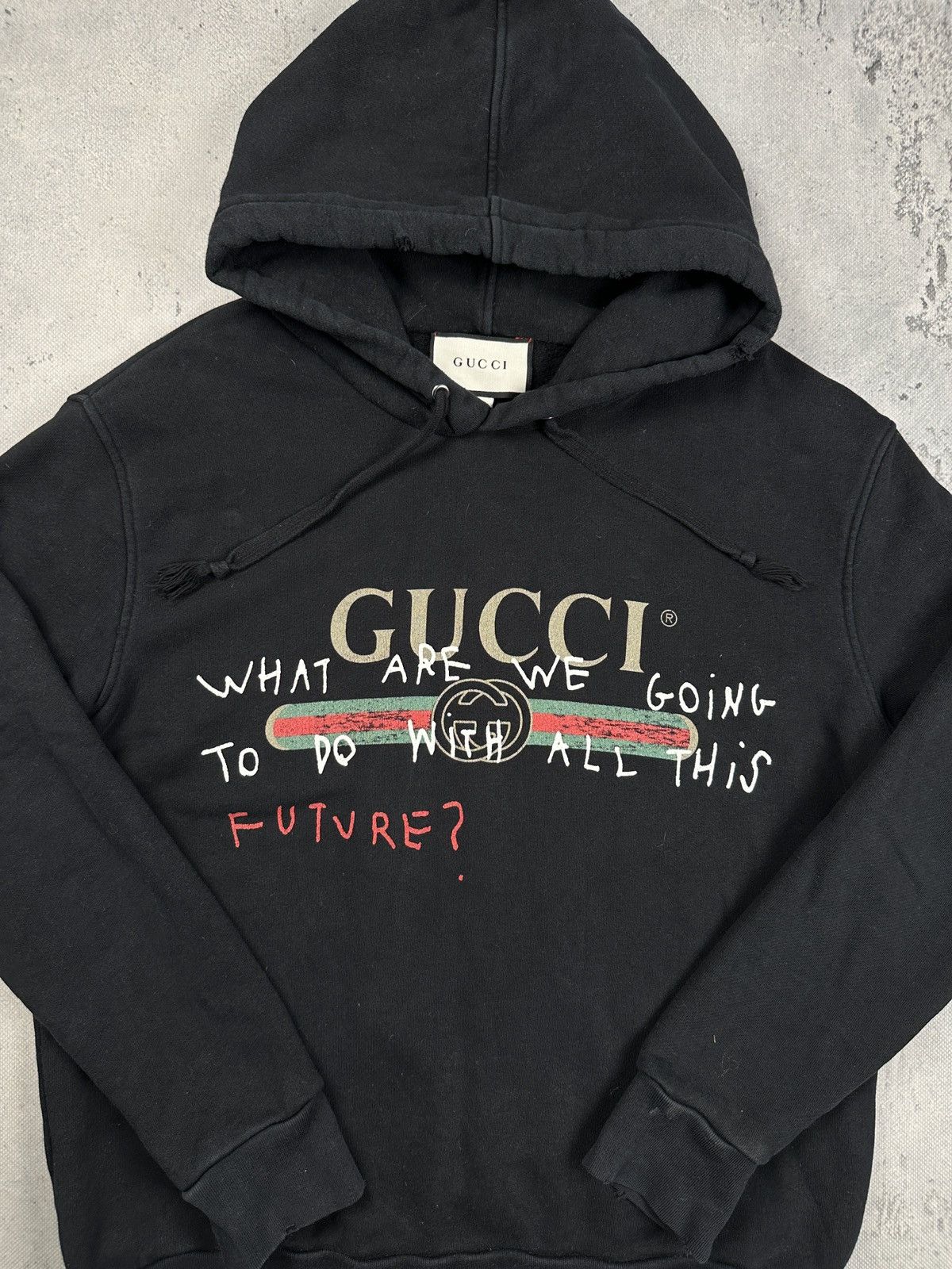 Gucci Gucci Coco Capitán Future Logo Hoodie Black Oversized Italy Size US M / EU 48-50 / 2 - 6 Thumbnail