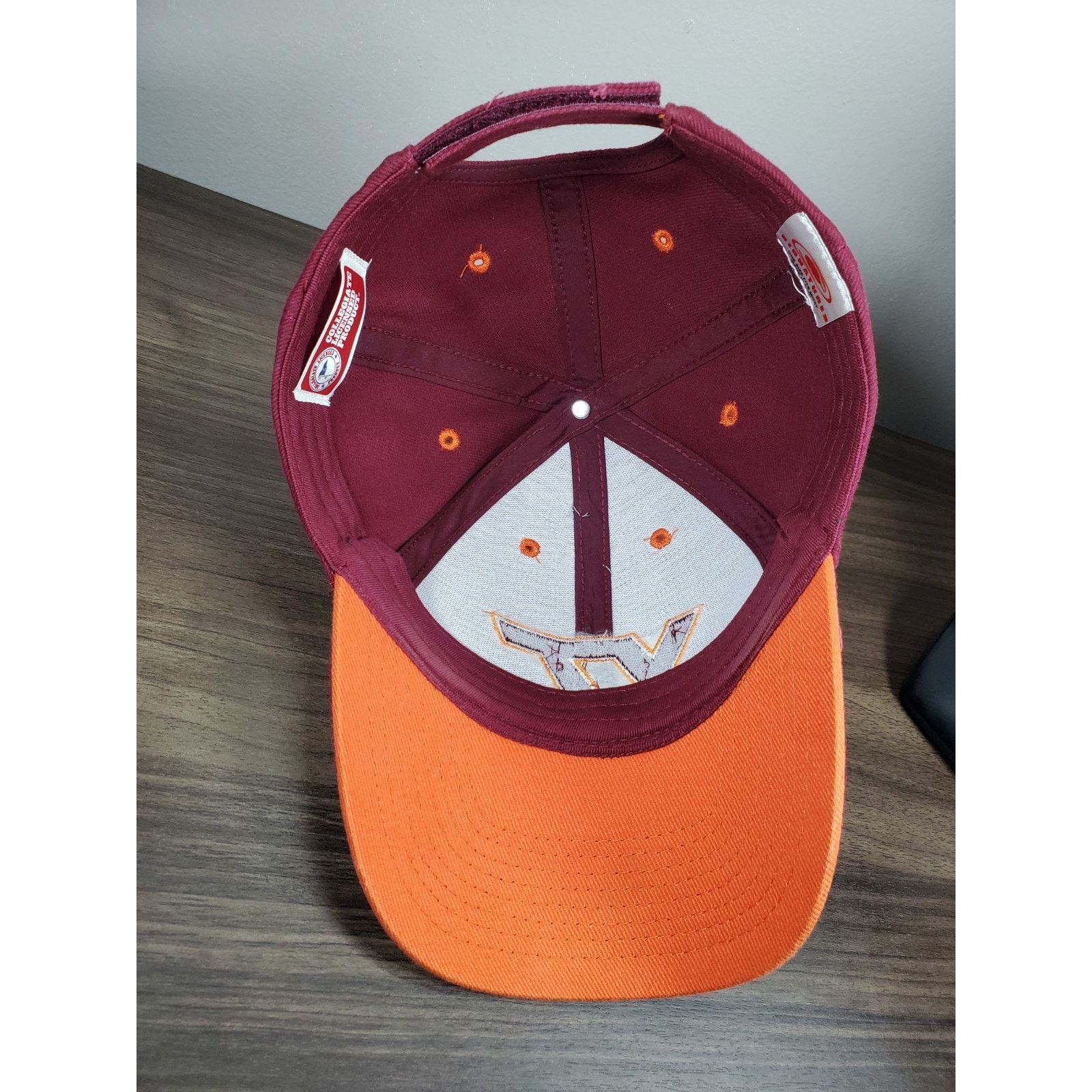 NCAA × Signatures Virginia Tech Hokies Hat Cap NCAA Signatures Brand VT Size ONE SIZE - 7 Thumbnail