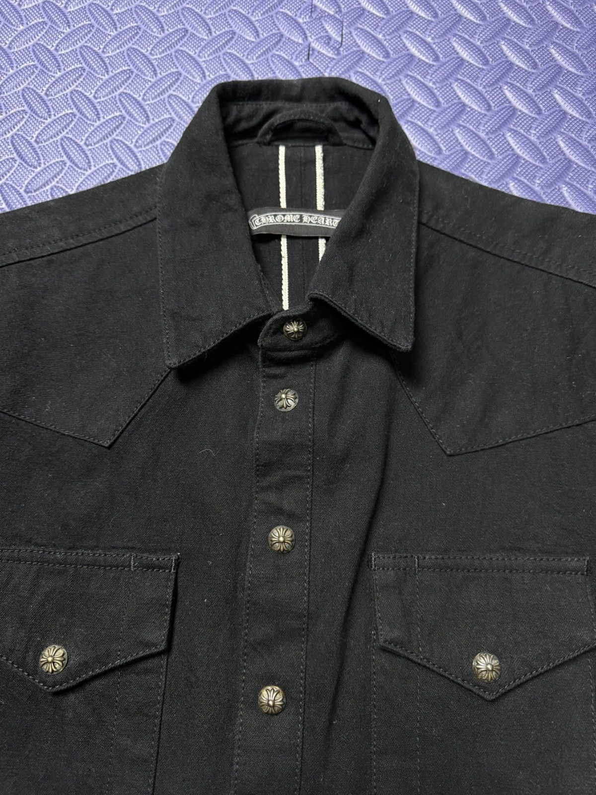 Chrome Hearts STEAL! WORK DOG DENIM TRUCKER SHIRT Size US S / EU 44-46 / 1 - 7 Thumbnail