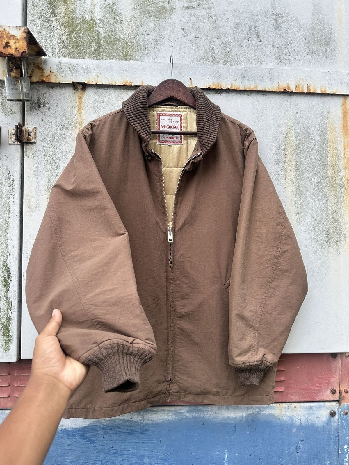 Vintage 👹MC.Gregor Light Puffer Long Bomber Jacket Size US L / EU 52-54 / 3 - 5 Thumbnail