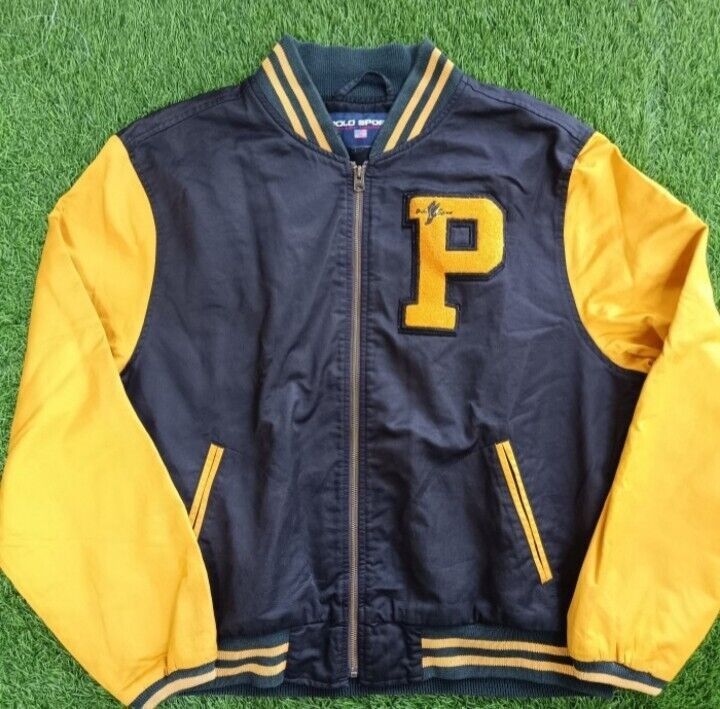 Polo Ralph Lauren Vintage Polo Ralph Lauren P Varsity Jacket Size Large Size US L / EU 52-54 / 3 - 2 Thumbnail
