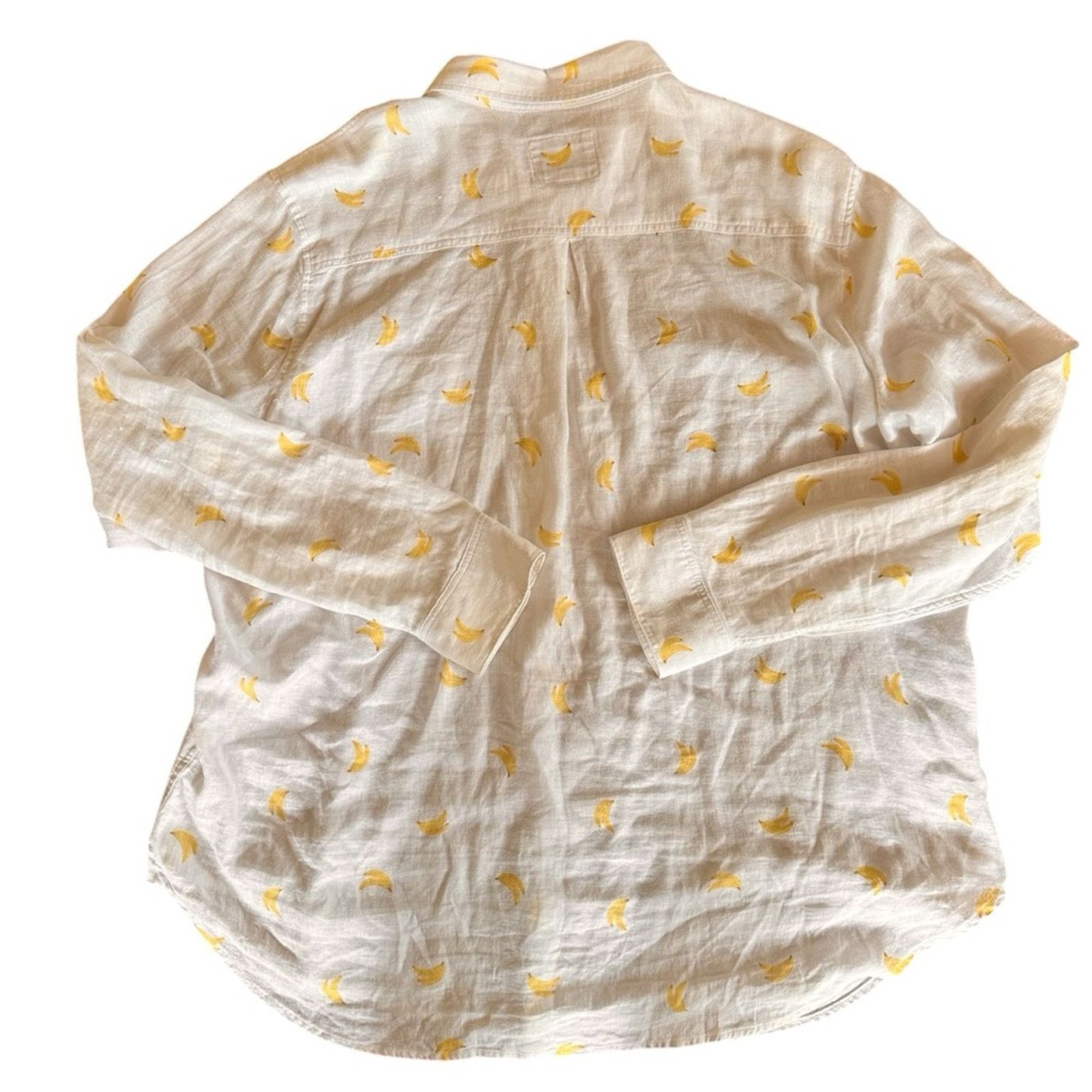 Rails Rails Charlie Banana Blouse – White/Yellow – Size XL – EUC Size XL / US 12-14 / IT 48-50 - 3 Thumbnail