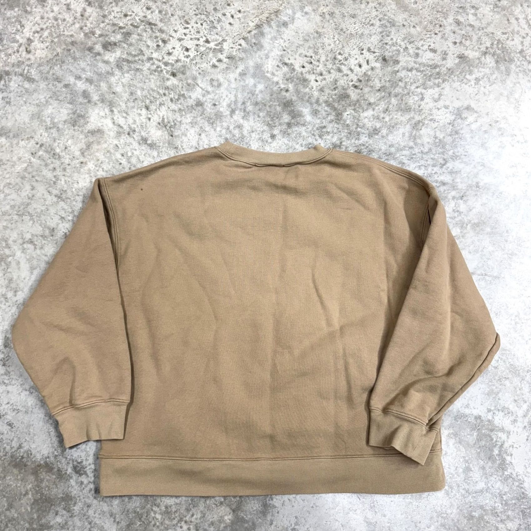Vintage Jenni Kayne Sweatshirt Womens Large Beige Cotton Crewneck Pullover Made USA Size L / US 10 / IT 46 - 5 Thumbnail