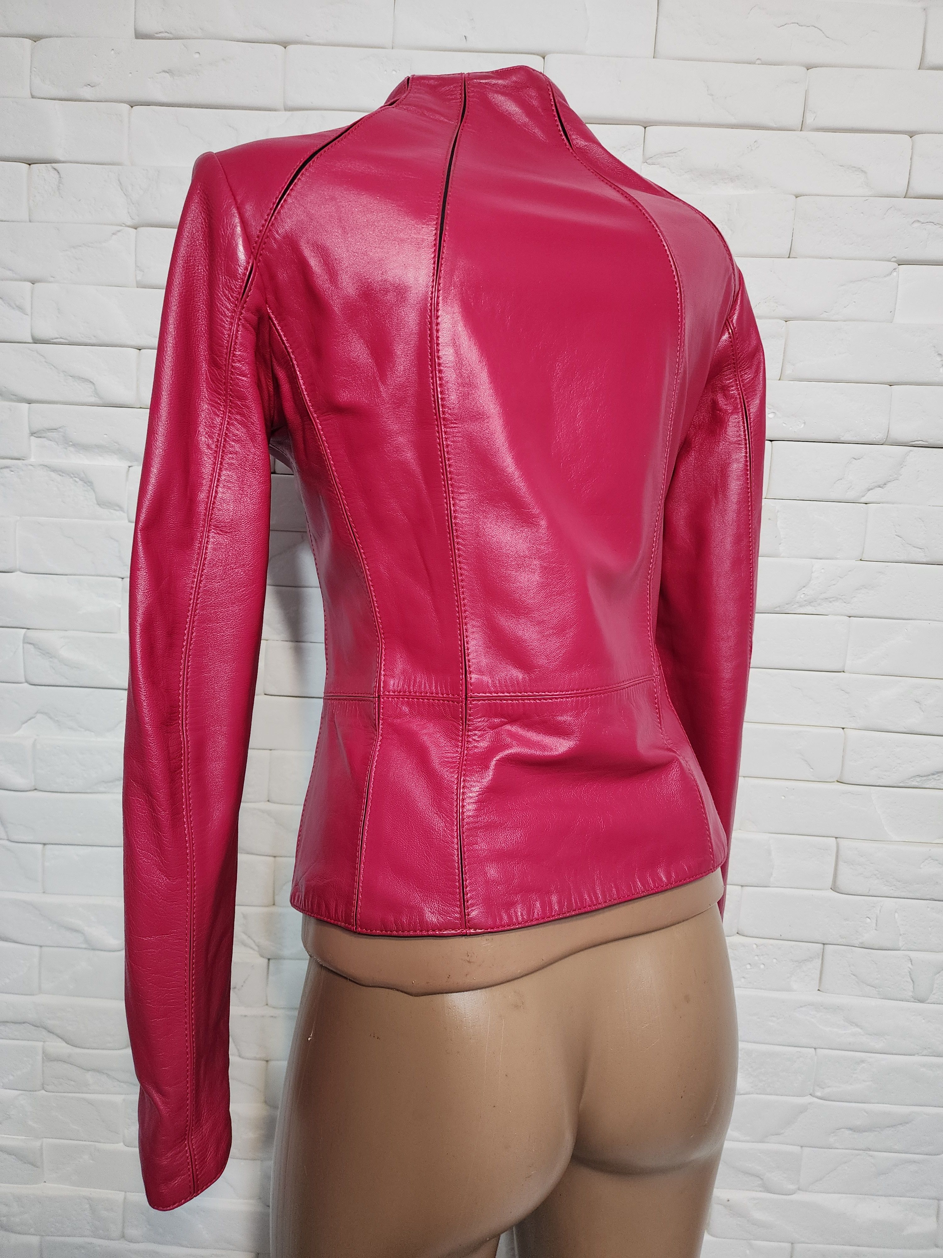 Uniqlo Pink Leather Women's Jacket: Reversible Leather Outwear. Size S / US 4 / IT 40 - 5 Thumbnail
