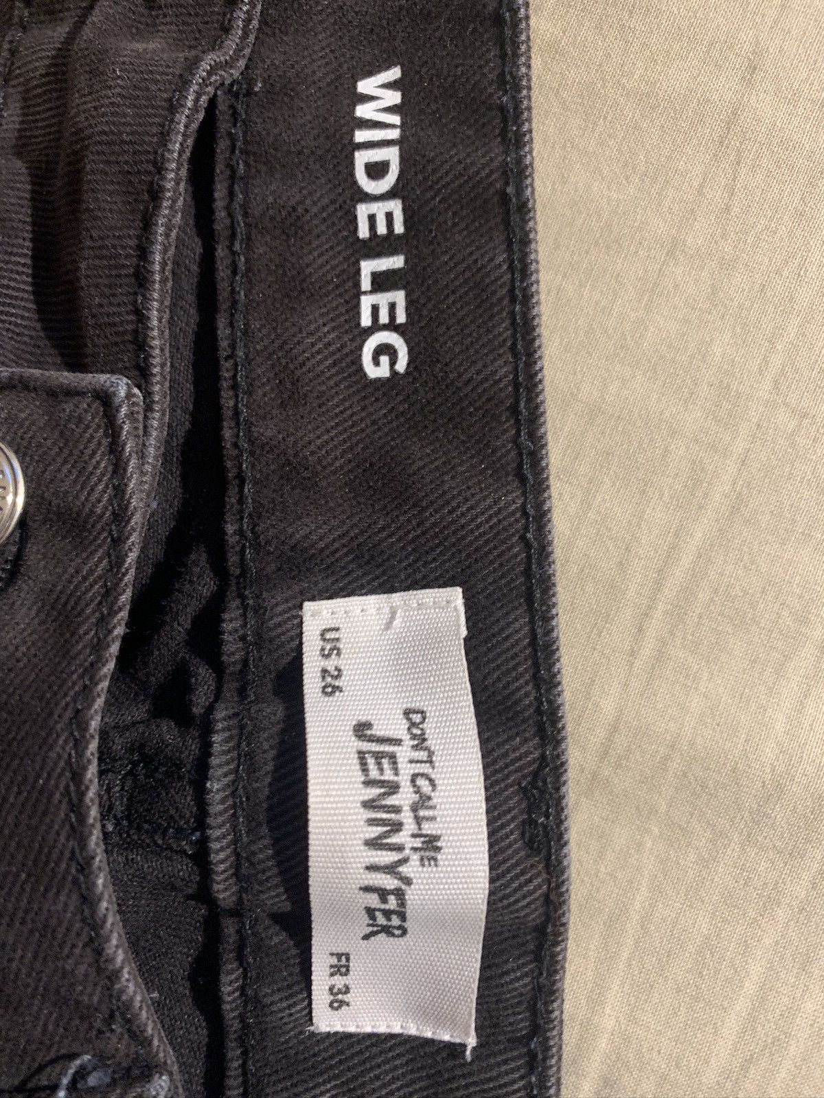 Designer baggy jennyfer noir Size 26" / US 2 / IT 38 - 4 Thumbnail