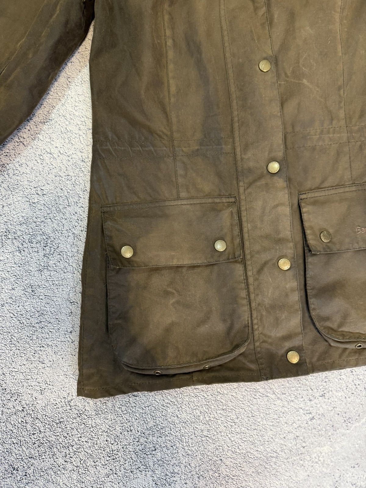 Barbour Barbour Durham Wax Jacket Women UK8 US4 Brown Hooded Vintage Size S / US 4 / IT 40 - 17 Thumbnail