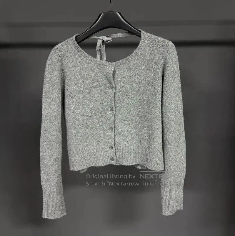 Miu Miu Miu Miu Winter Charcoal Cashmere Cardigan . Size M / US 6-8 / IT 42-44 - 1 Thumbnail