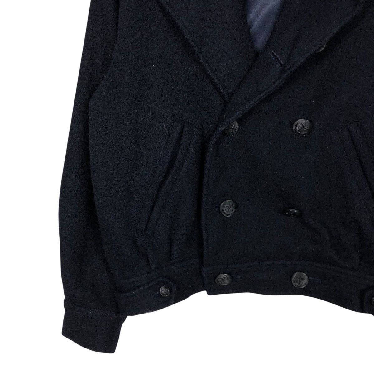 Japanese Brand × Vintage 📌Rich Blue Vintage Wool Bomber Jacket Way Out Double Breast Size US M / EU 48-50 / 2 - 4 Thumbnail