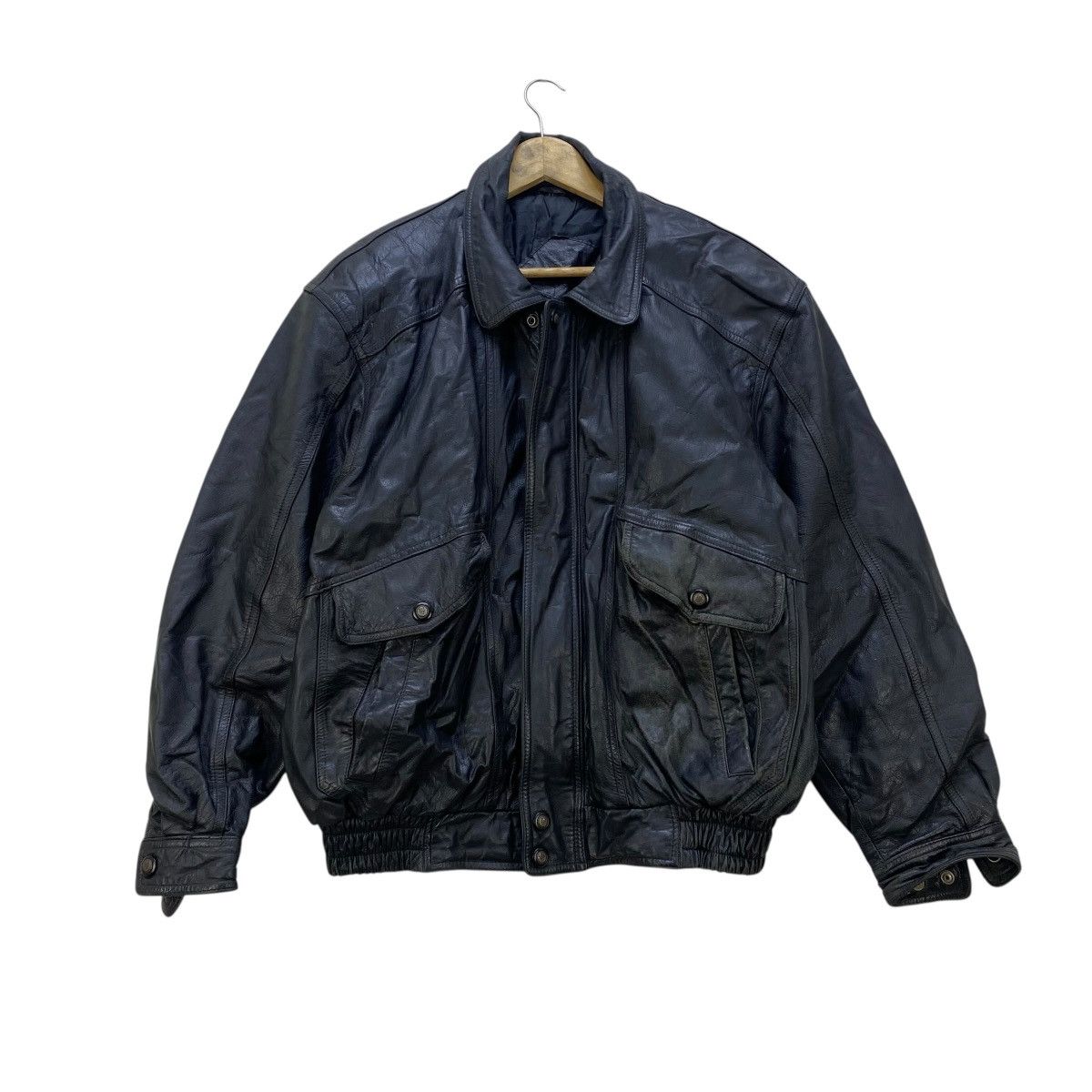 Japanese Brand 💥 Vintage Japanese Brand Cow Hide Leather Jacket Size US M / EU 48-50 / 2 - 1 Thumbnail