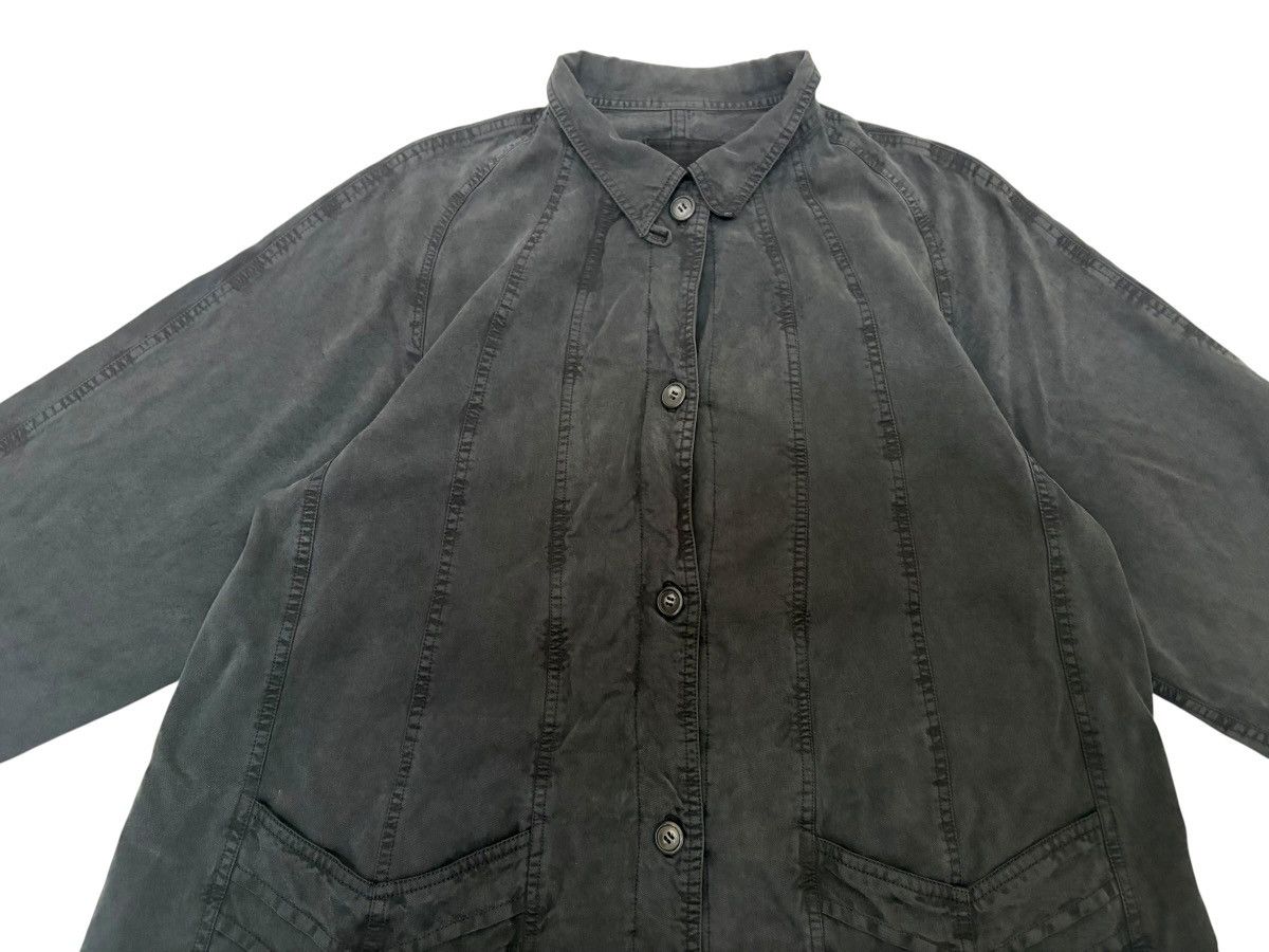 Japanese Brand DEUXIÈME CLASSE 🇯🇵 BLACK LABEL LYOCELL LONG JACKET MINIMALIST Size M / US 6-8 / IT 42-44 - 4 Thumbnail