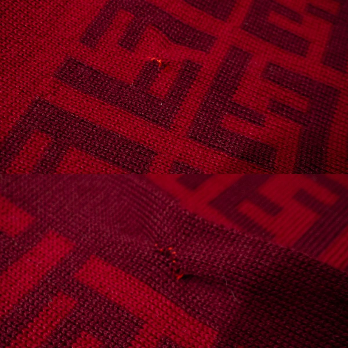 Fendi 00s FF Logo Zucca Monogram Wool Scarf Size ONE SIZE - 5 Thumbnail