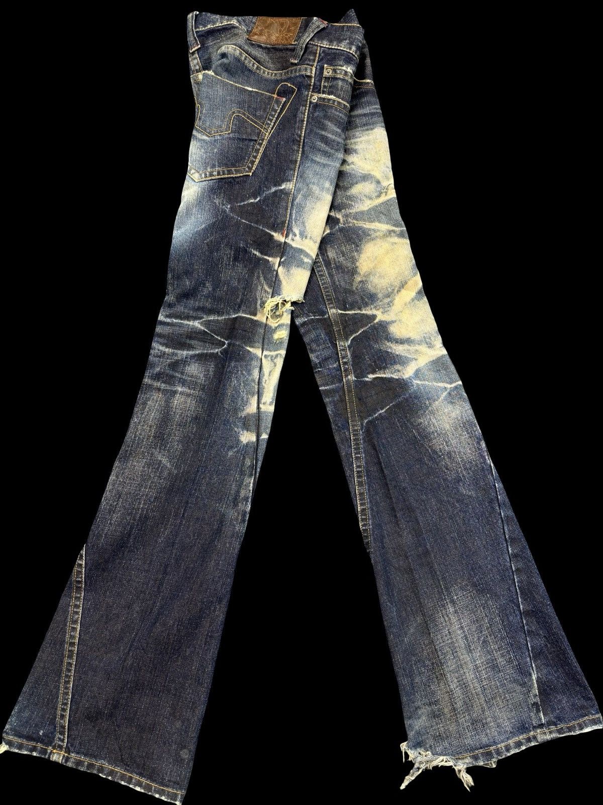 Tornado Mart 💥Archval SuperFlare💥Tornado Mart Artisanal Fade Denim F912 Size US 34 / EU 50 - 3 Thumbnail