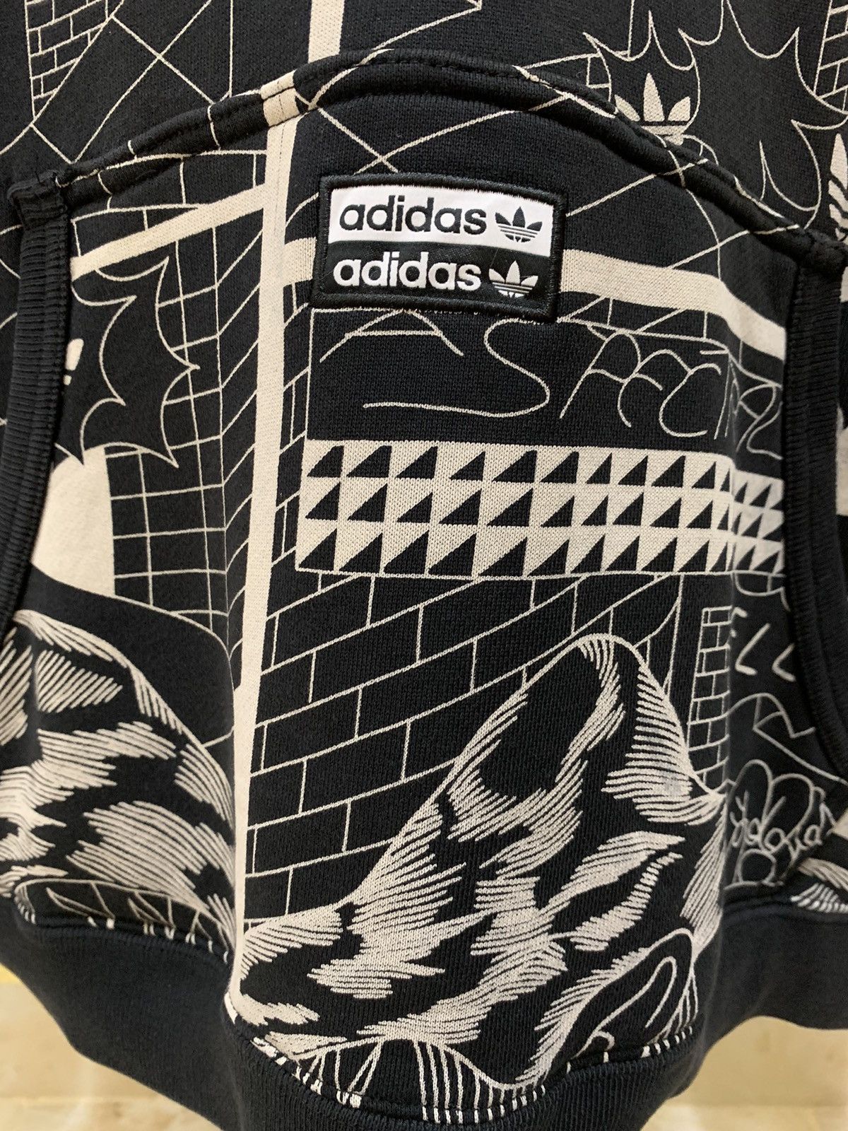 Adidas AOP Adidas X Patrick Kyle Hoodies Comics Size US XXL / EU 58 / 5 - 4 Thumbnail