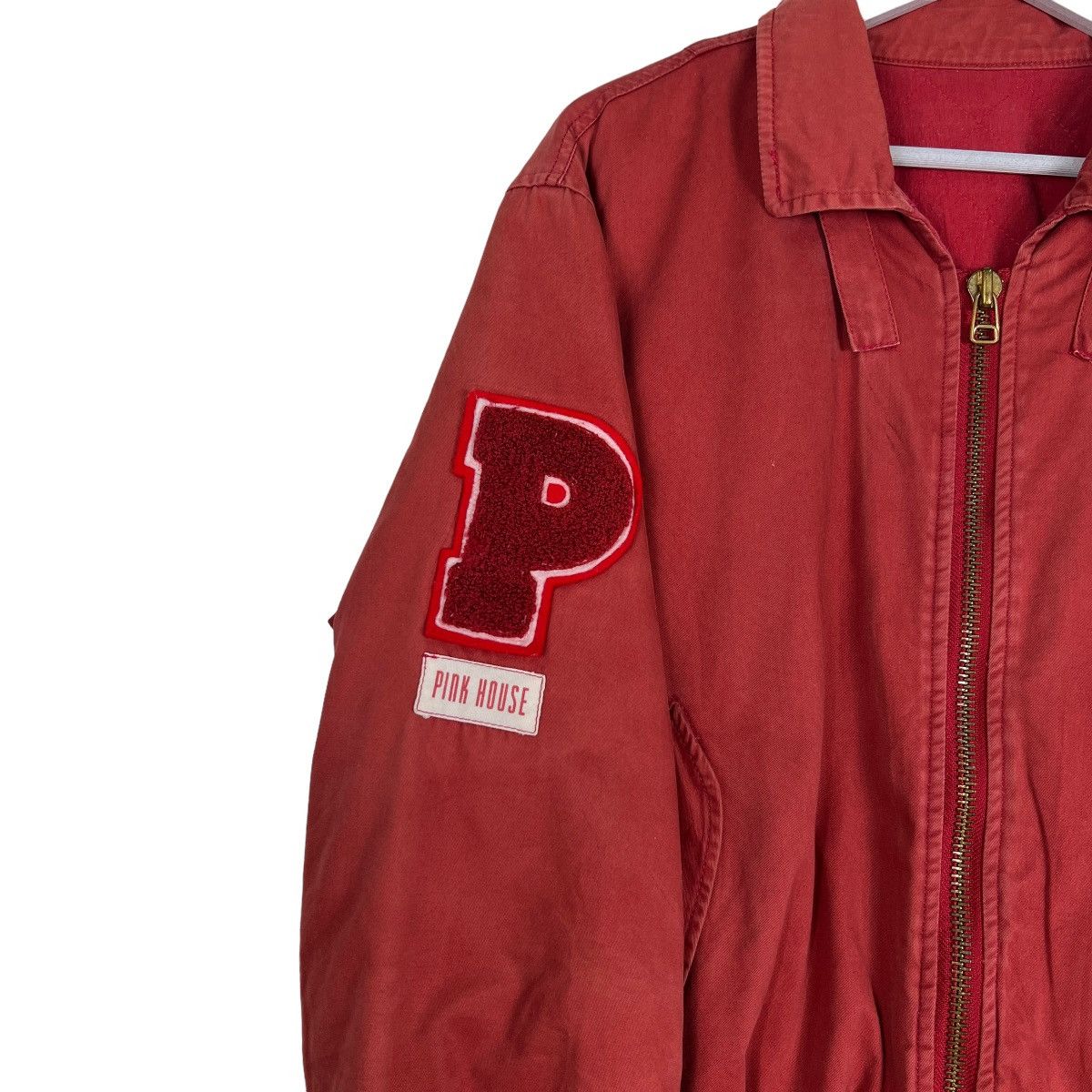 Japanese Brand 🔥 ARCHIVES PINK HOUSE BOMBER JACKET Size US L / EU 52-54 / 3 - 5 Thumbnail