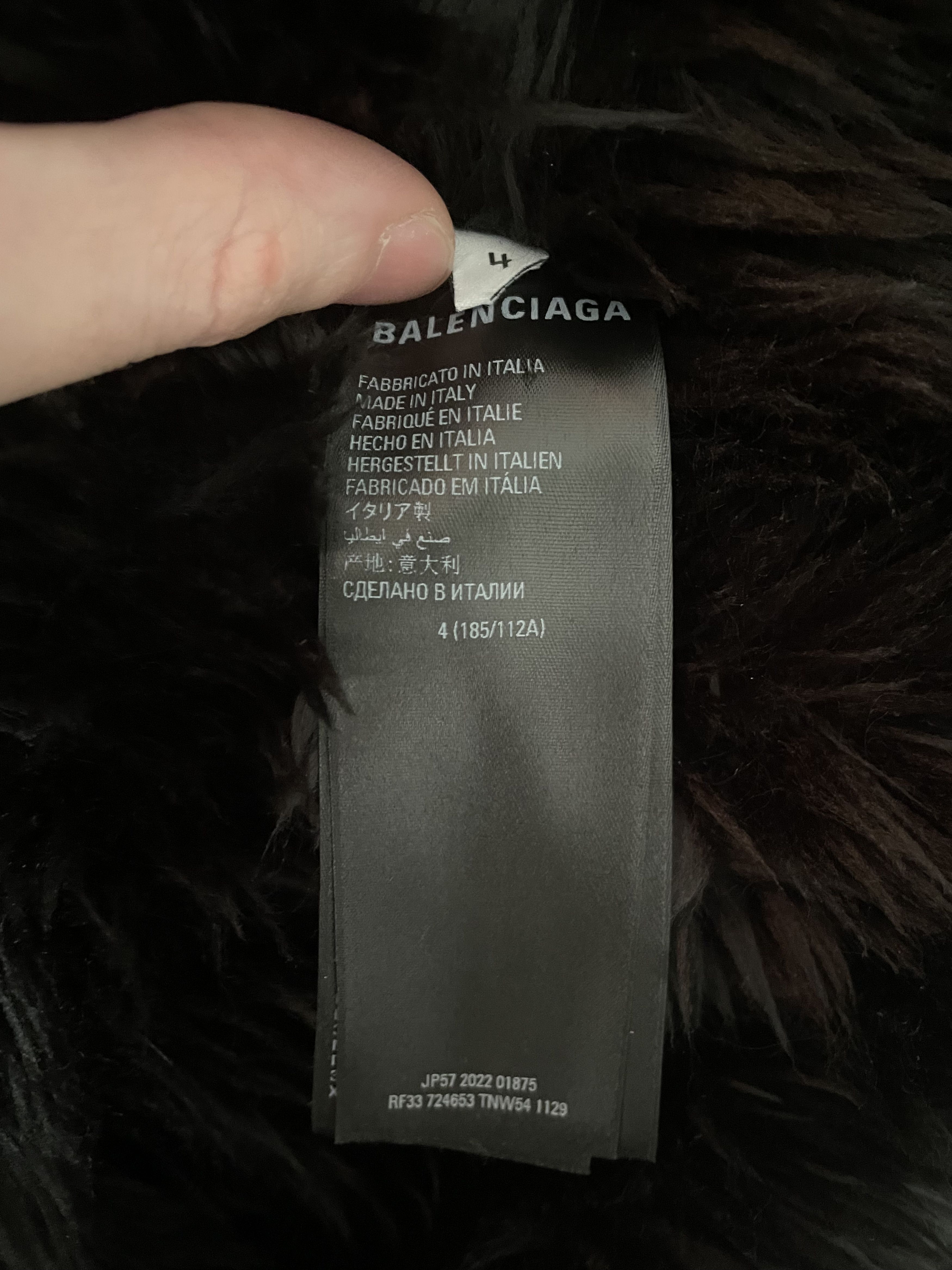 Balenciaga Spring 23 Fur Hooded Jacket Rare Size 4 Size US XL / EU 56 / 4 - 7 Thumbnail