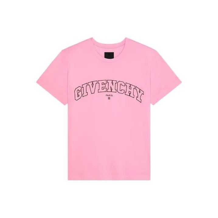 Givenchy Givenchy Pink Embroidered Short Sleeve T-Shirt Size US S / EU 44-46 / 1 - 1 Thumbnail