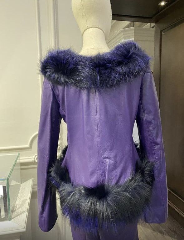 Jitrois Jitrois Fox Fur Leather Hourglass Suit Size M / US 6-8 / IT 42-44 - 11 Thumbnail