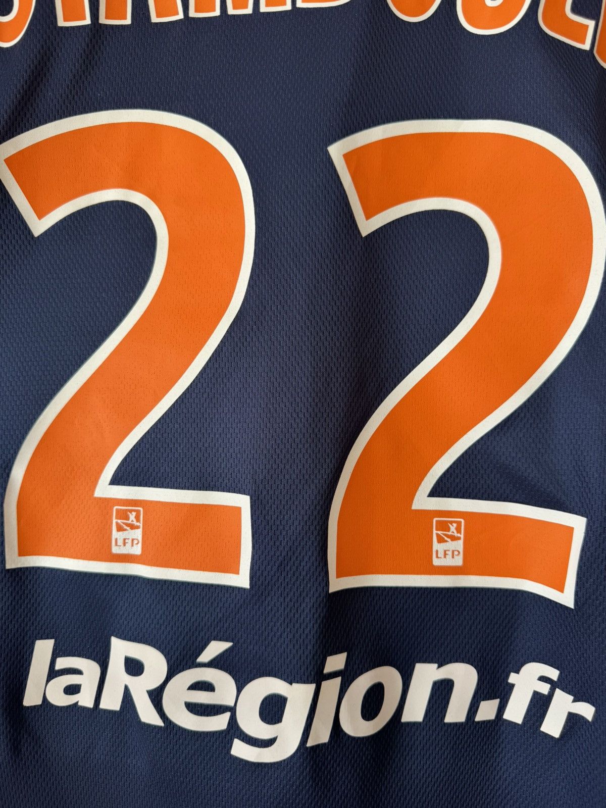 Nike Stambouli #22 Montpellier 2013-2014 Home Soccer Jersey Shirt Size US M / EU 48-50 / 2 - 15 Thumbnail